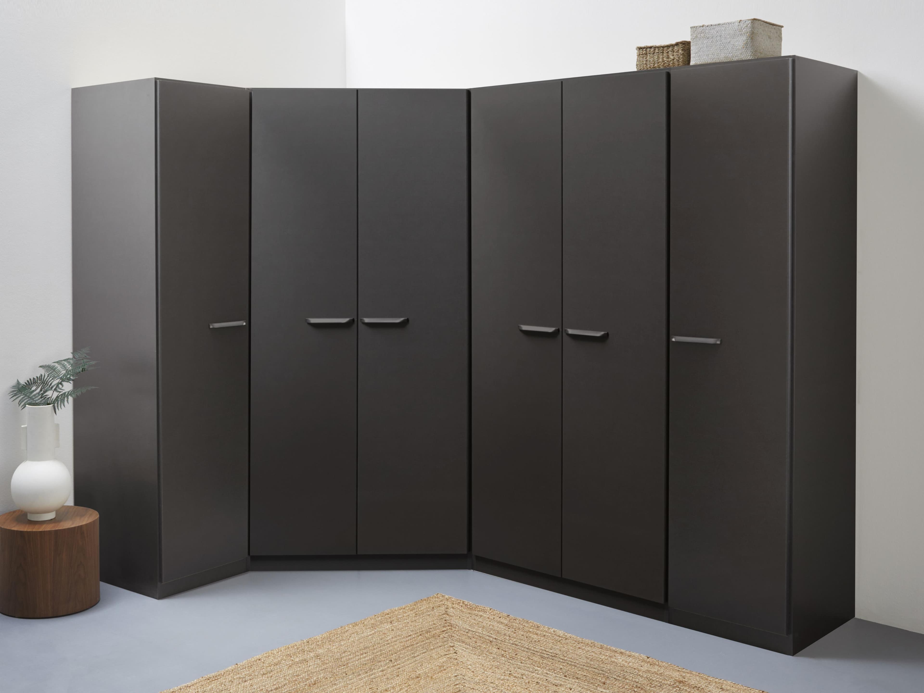 Rauch Schrank-Set VANDOR Grau 6-türig Holzwerkstoff