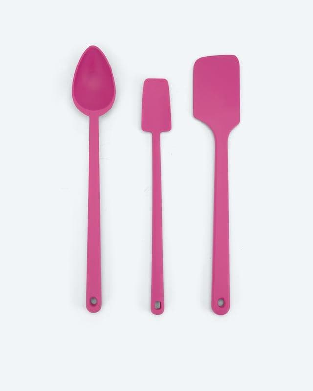 Küchenhelfer-Set aus Silikon und Edelstahl