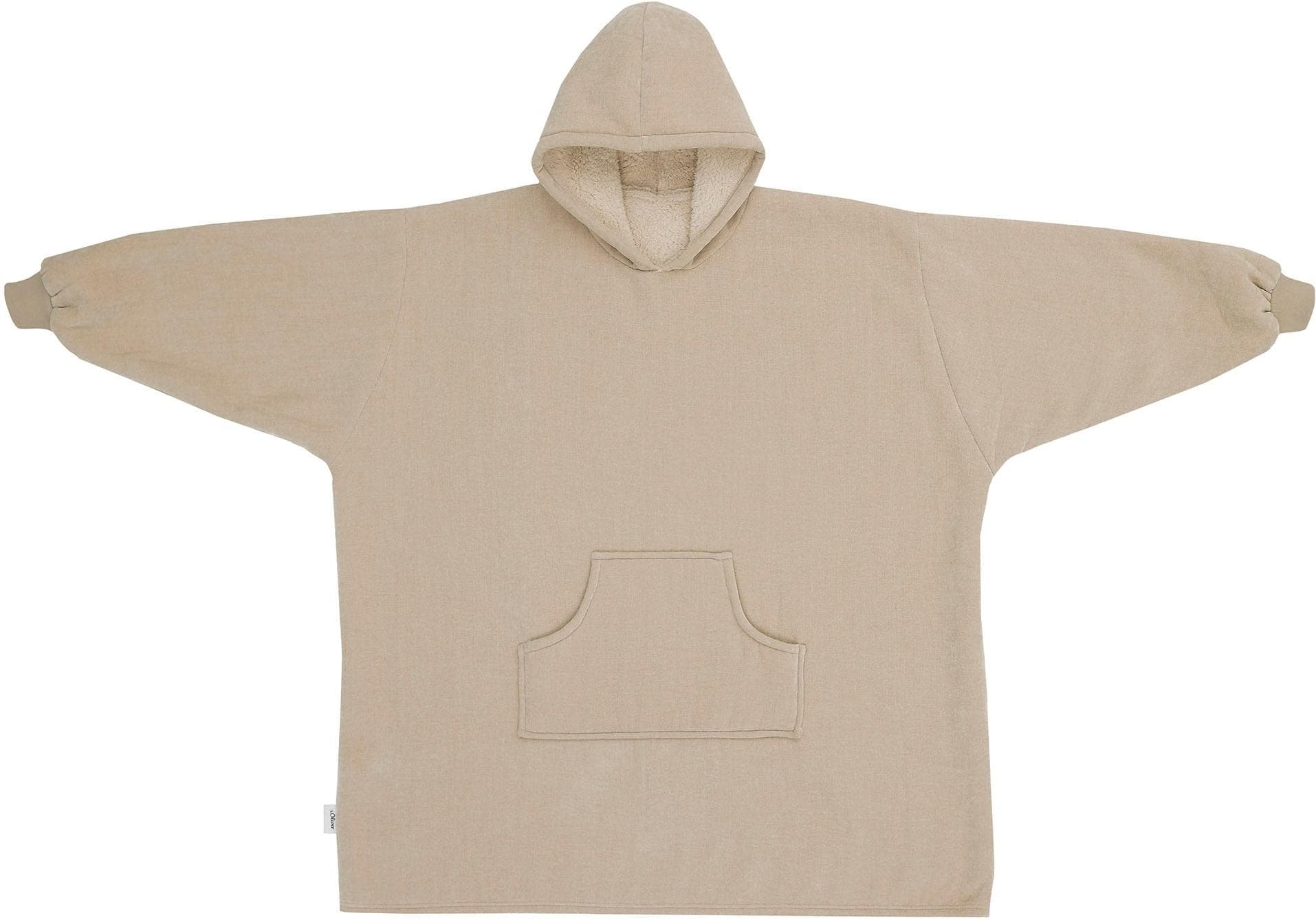 s.Oliver Lounge Hoodie Wohndecke Beige Polyester