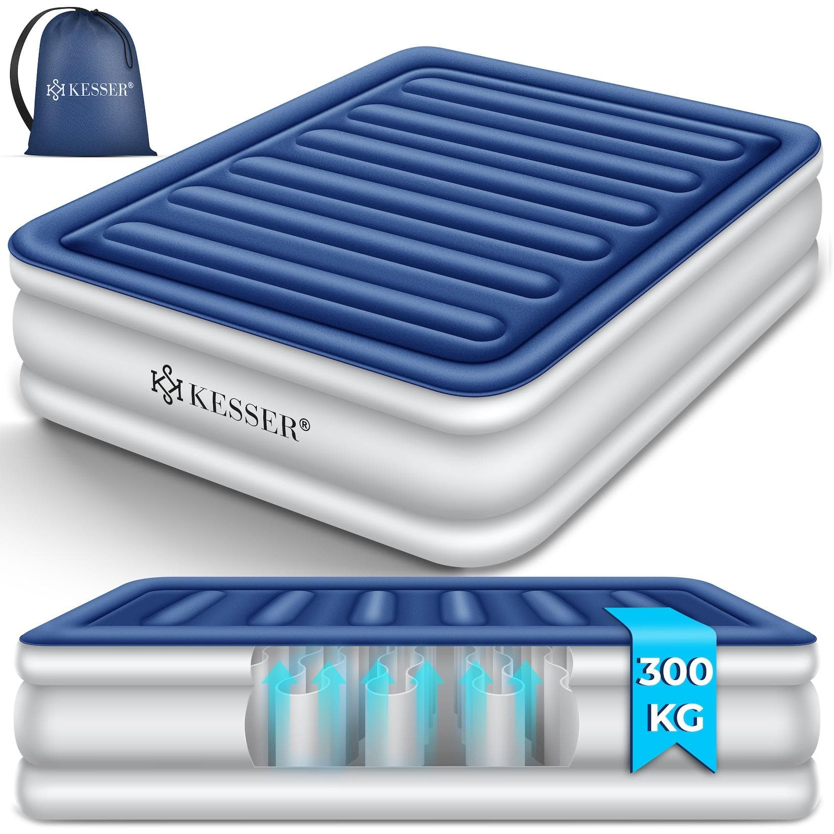 Hochwertiges Luftbett für Camping, Besuche und Festivals