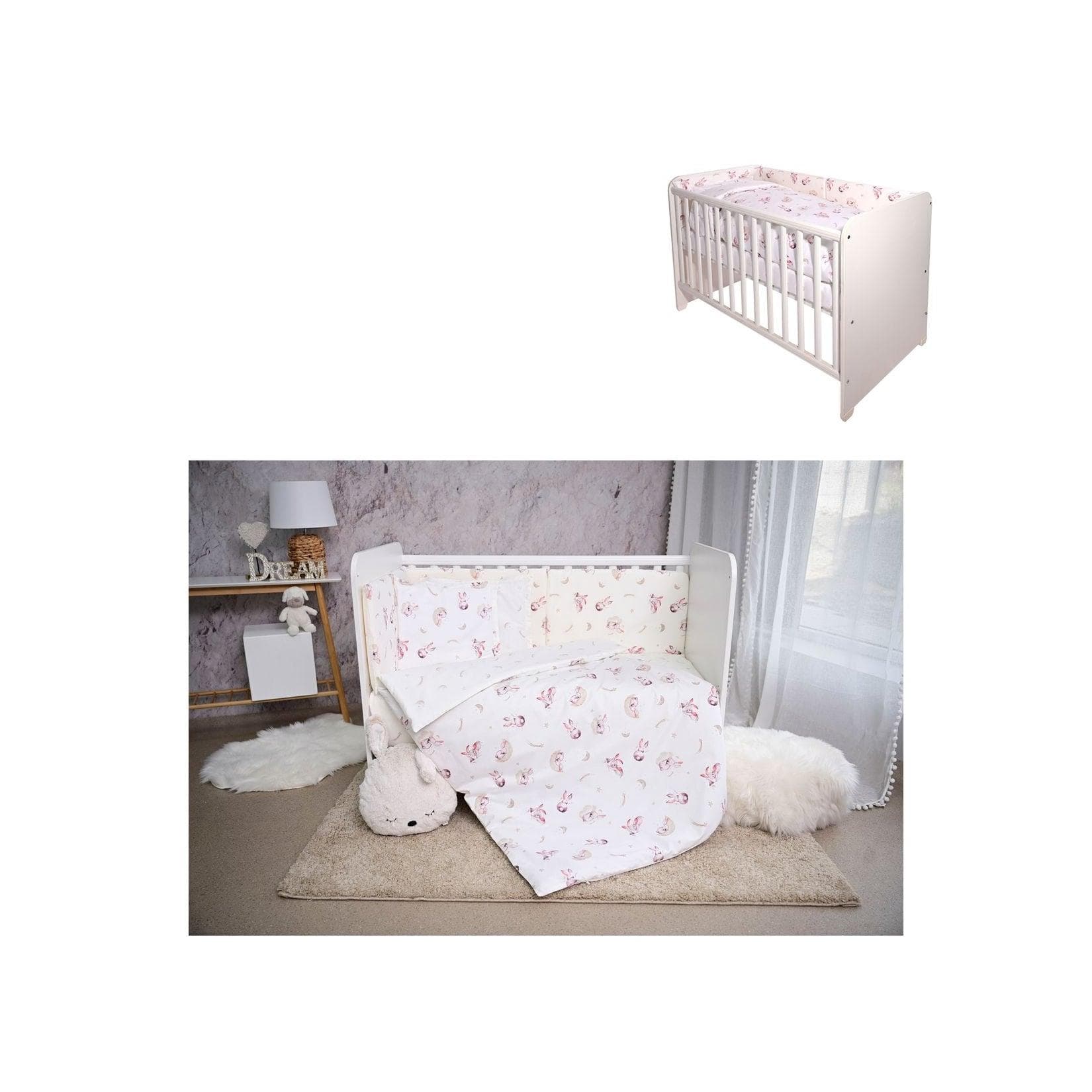 Lorelli Babybettwäsche Set Smile 6-teilig Beige