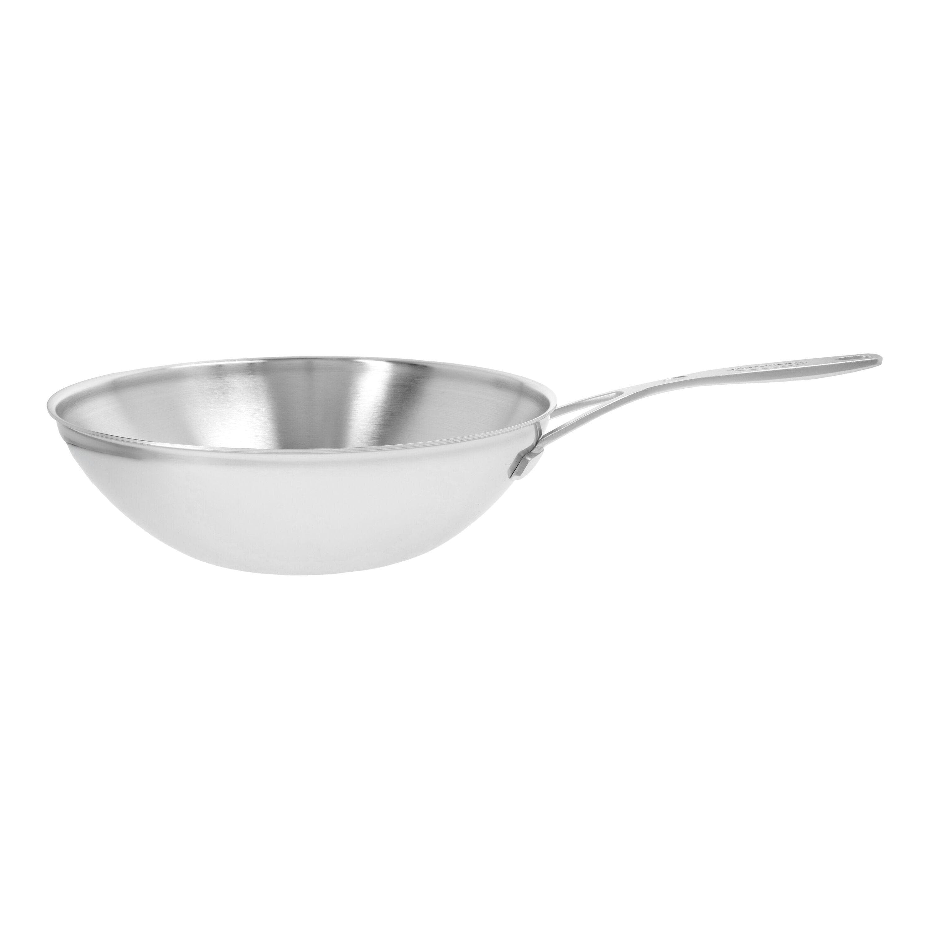 Demeyere Industry 5 Wok flacher Boden 30 cm Edelstahl Silber