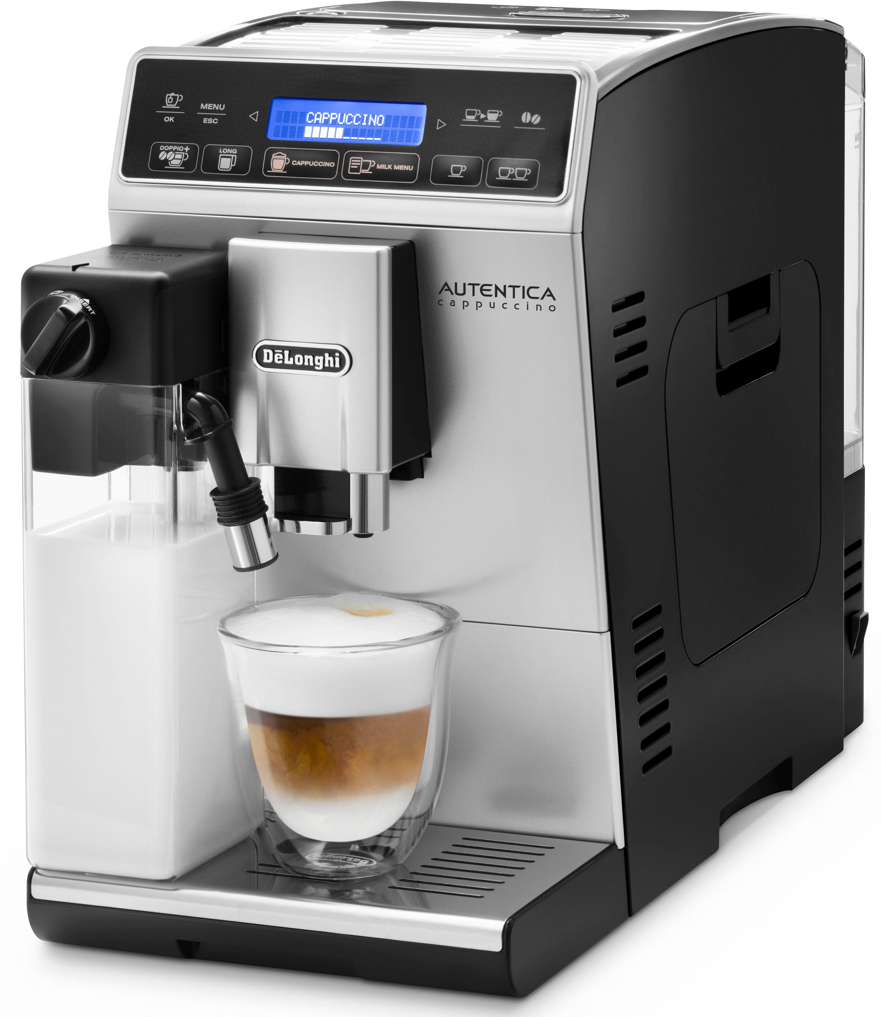 De'Longhi Autentica Cappuccino ETAM 29.660.SB Vollautomat Silber/Schwarz