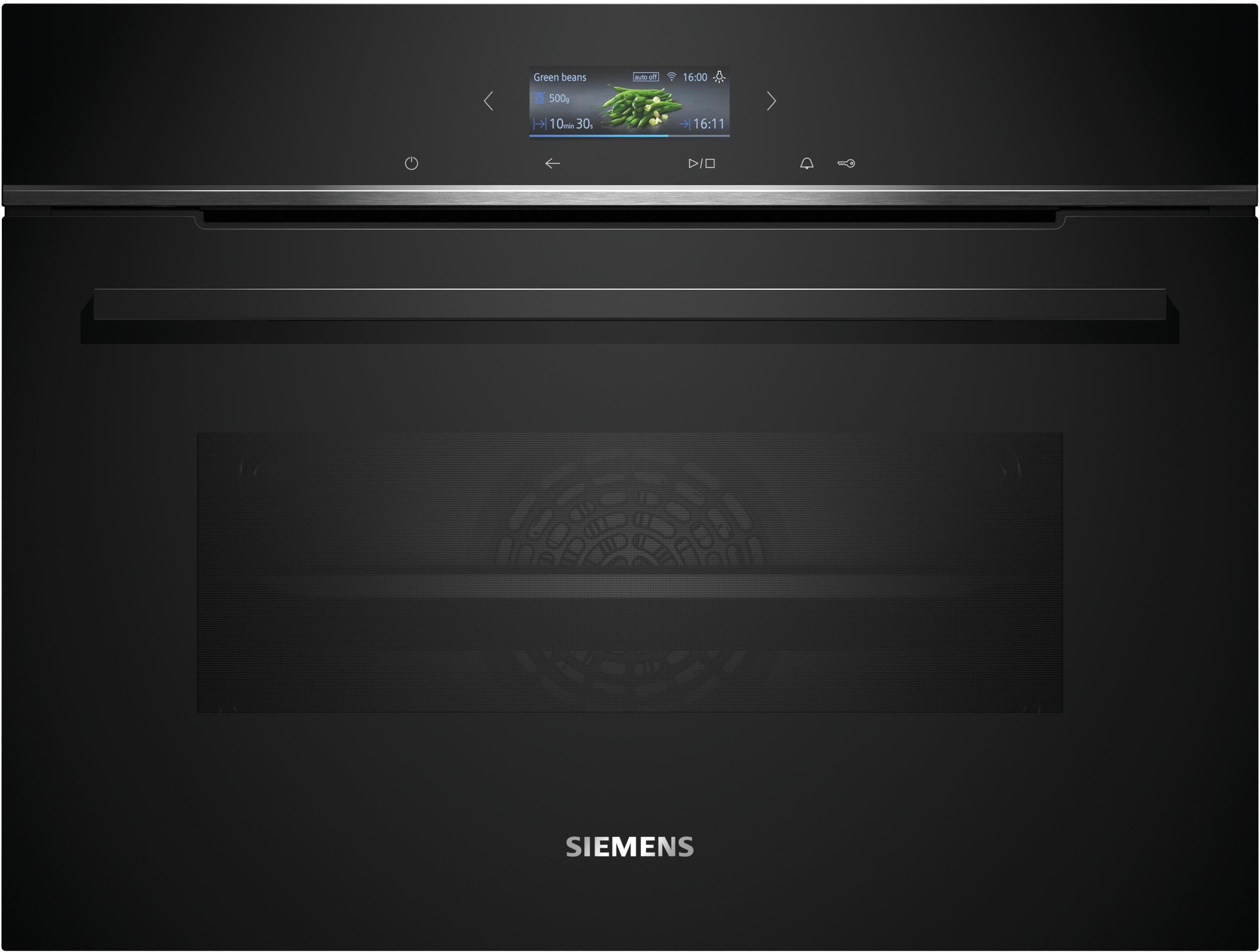 Moderner Elektro-Backofen in Schwarz