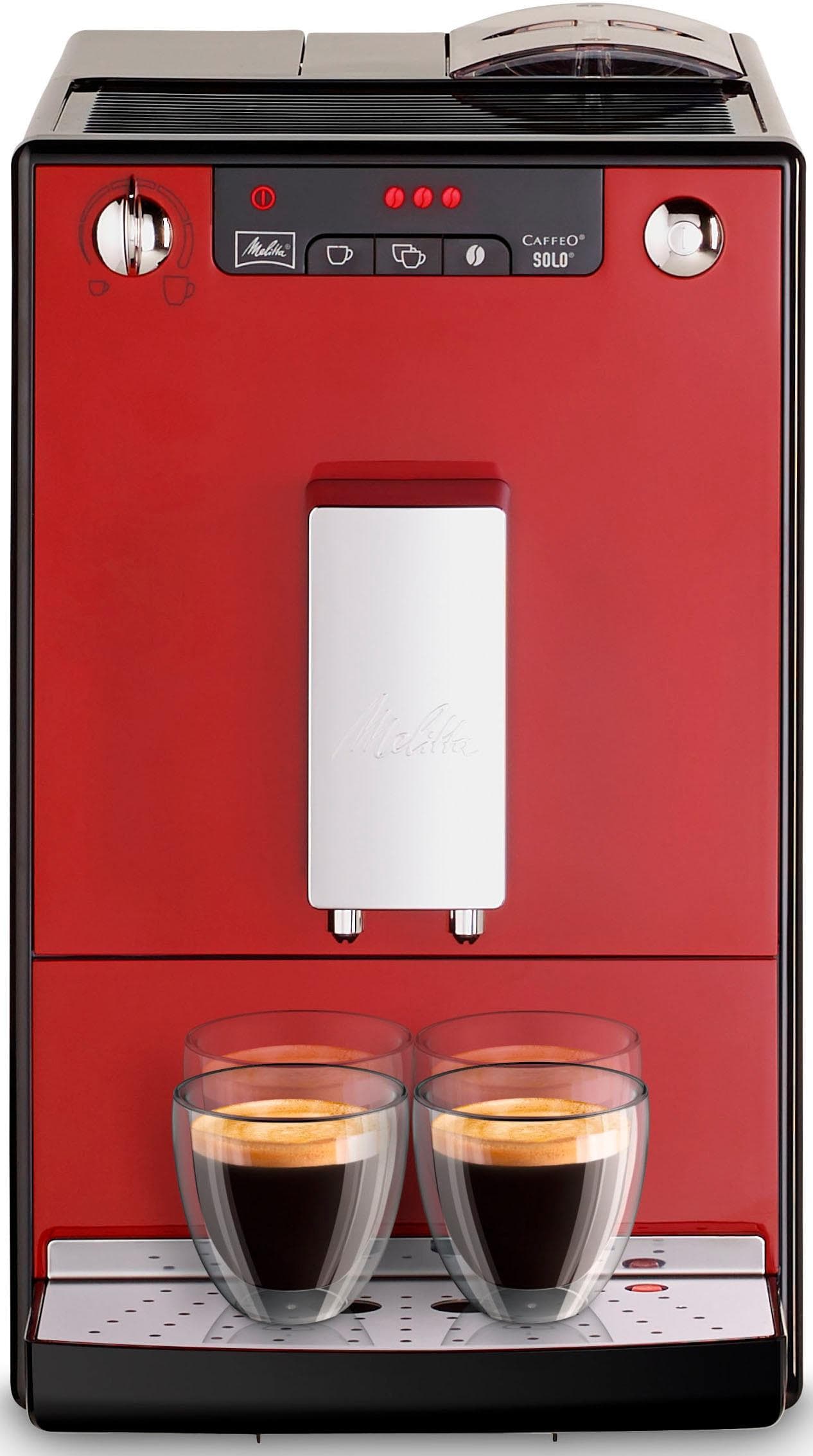 MELITTA Kaffeevollautomat Solo E950-201, Chili Red
