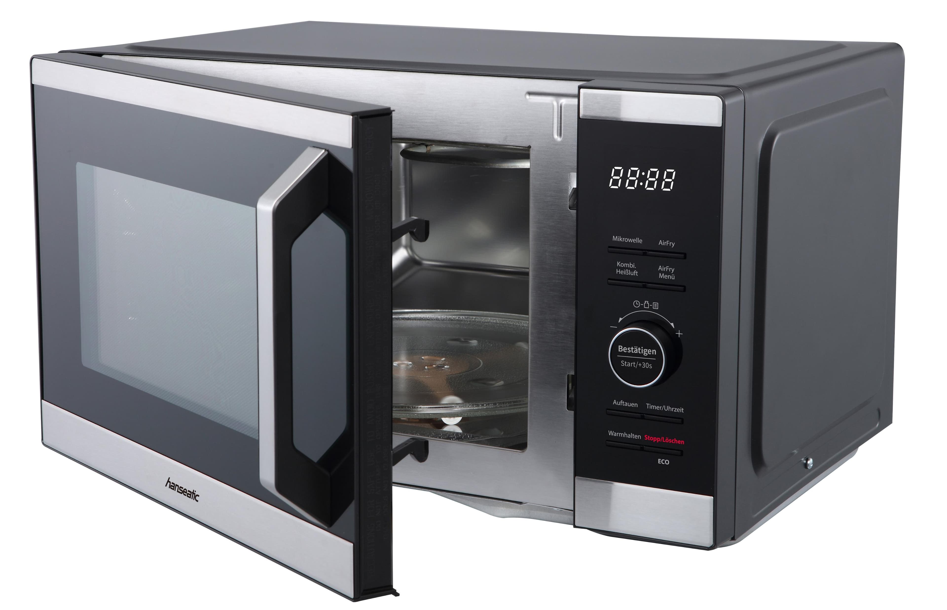 HANSEATIC Mikrowelle HM26SB3M 3-in-1 Schwarz/Silber