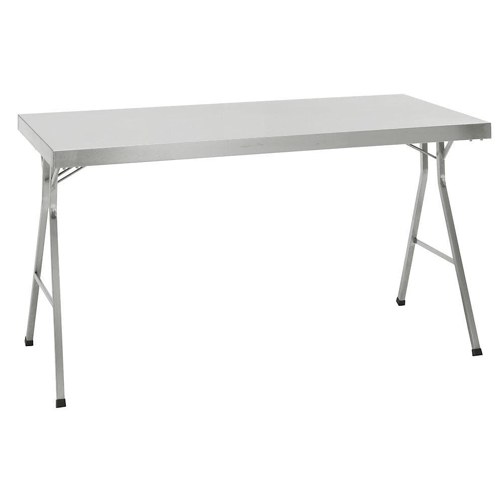Kaiserkraft Edelstahl-Klapptisch 1400x700mm 850mm Höhe