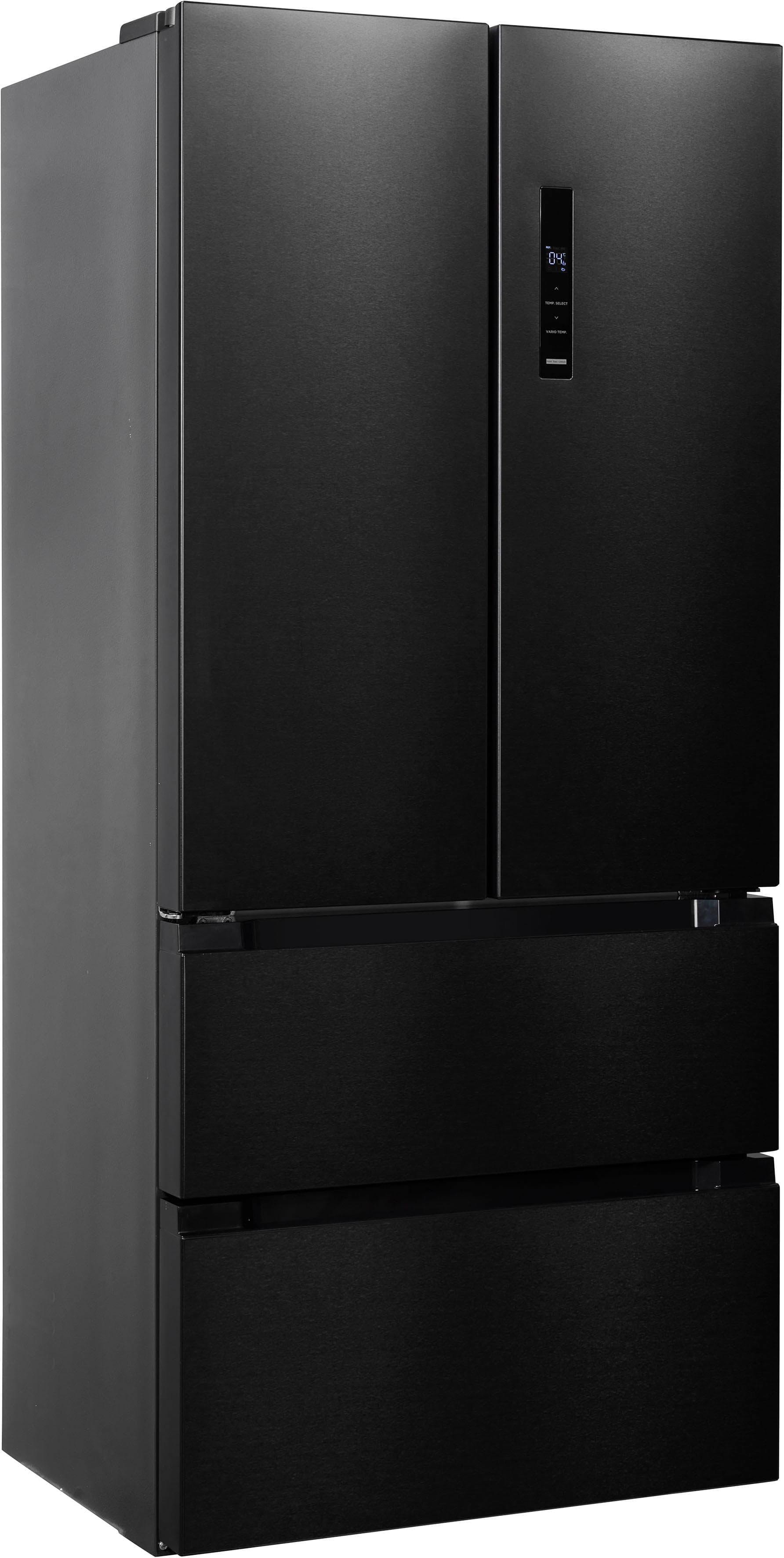 Kühl-Gefrierkombination in Edelstahl, schwarz, edelstahlfarben