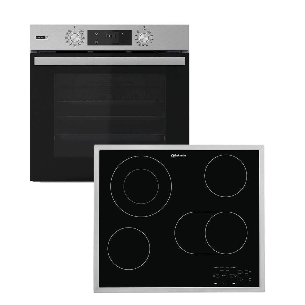 BAUKNECHT Backofen-Set BAKO 760 Steam IN Inox
