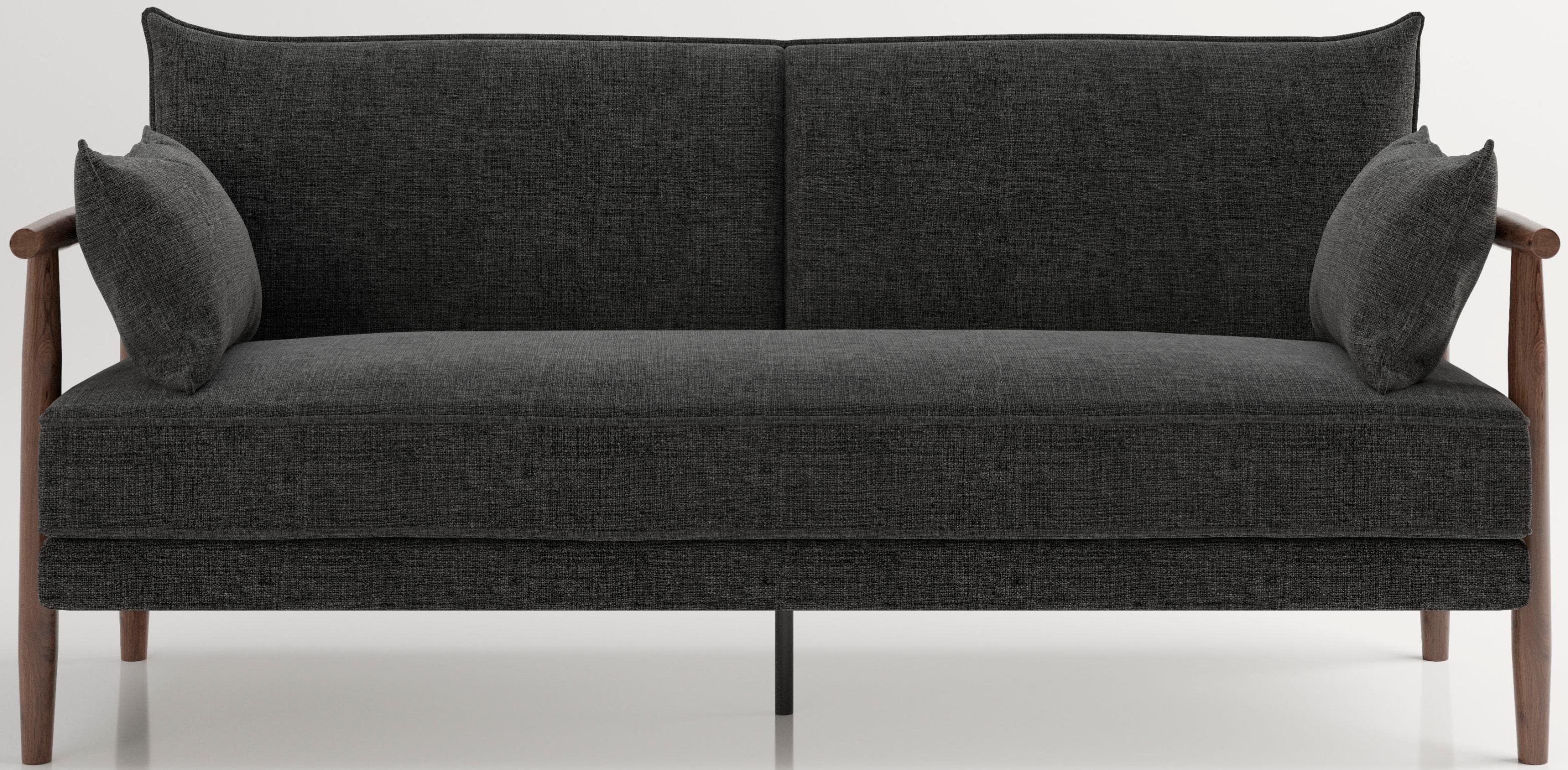 Schlafsofa PLAYBOY Sylvie Anthrazit 3-Sitzer