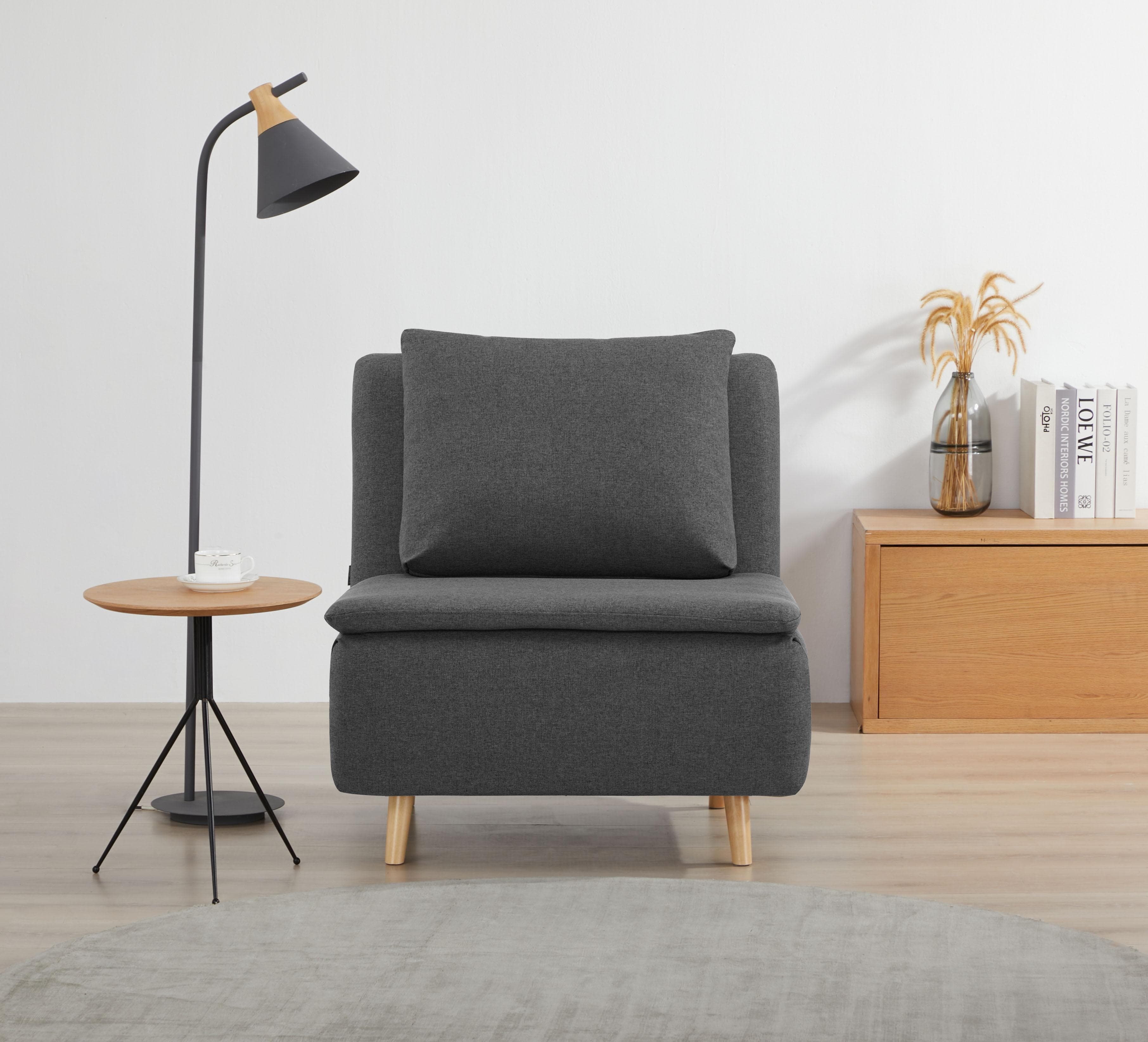 OTTO HOME Sessel AINSLEY Anthrazit Wandlungsfähig zum Gästebett