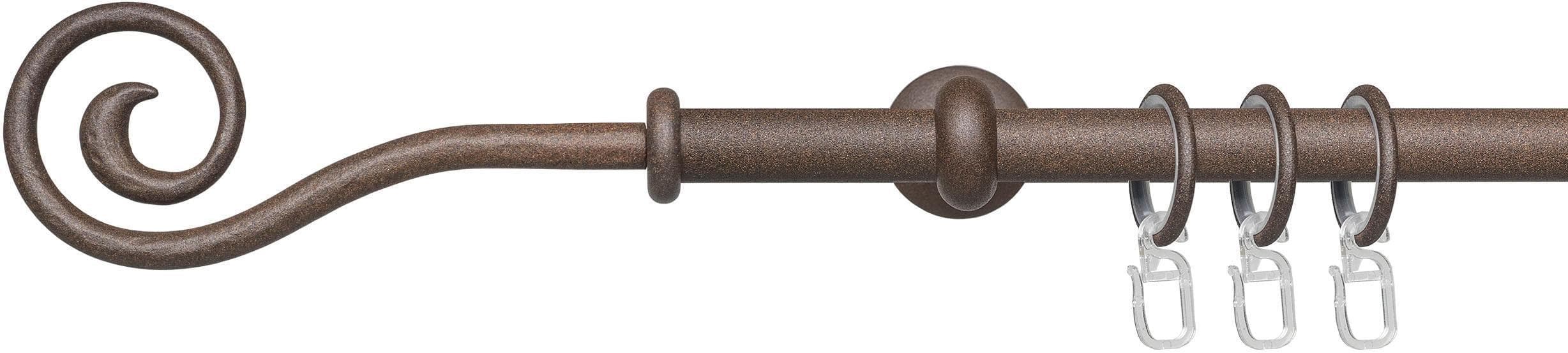 LIEDECO Gardinenstange Esp Spirale 200 cm Rost Metall