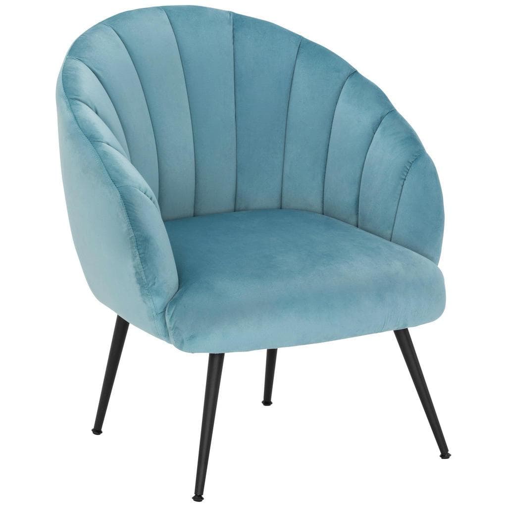 Livetastic Cocktailsessel Blau Metall Textil