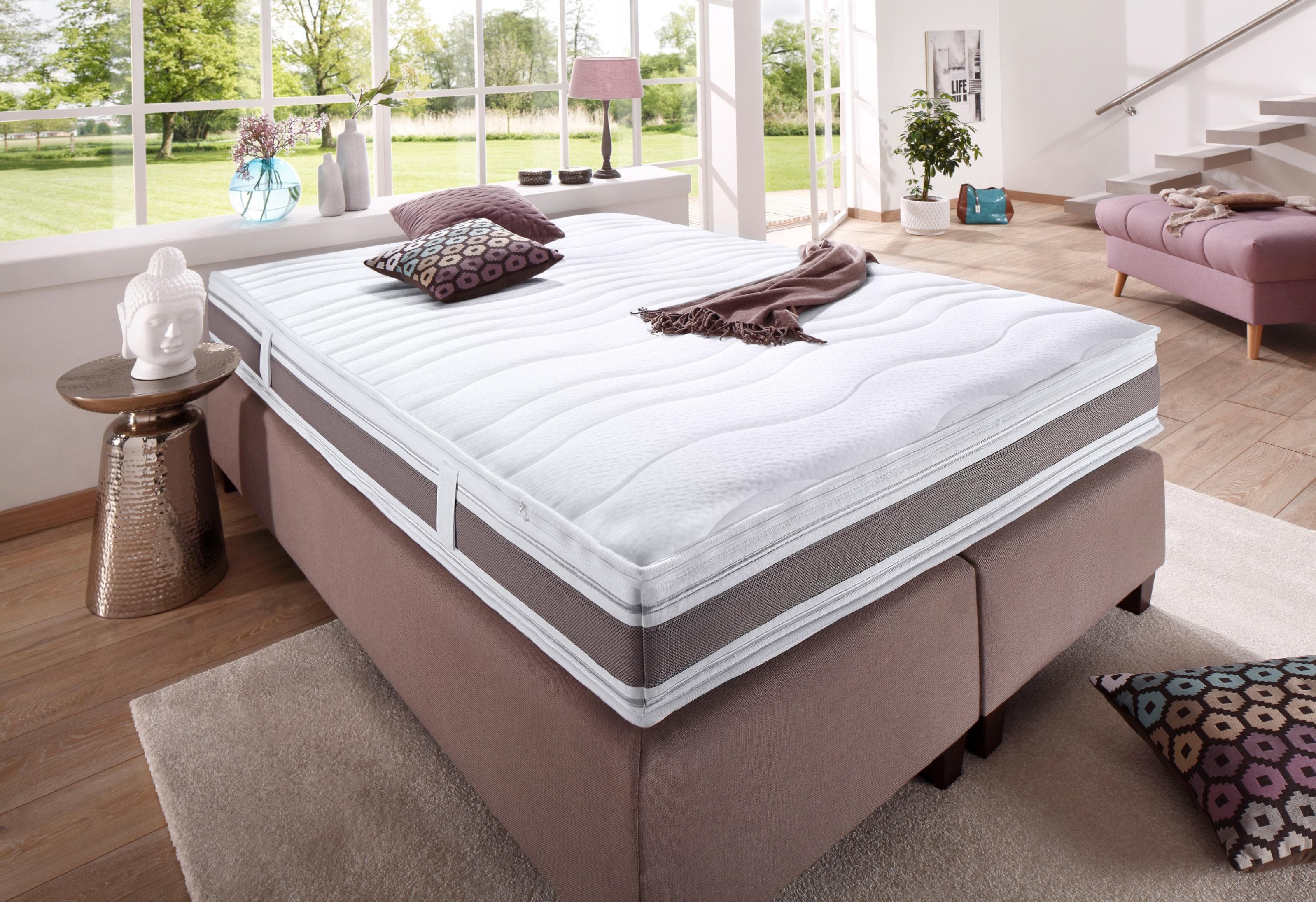 fan Taschenfederkernmatratze Punktoflex De Luxe T Weiß