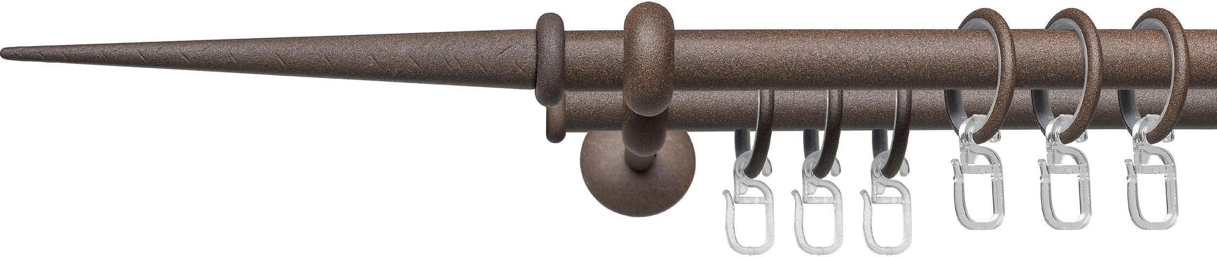 LIEDECO Gardinenstange Esp Spitze 200 cm Rost Metall