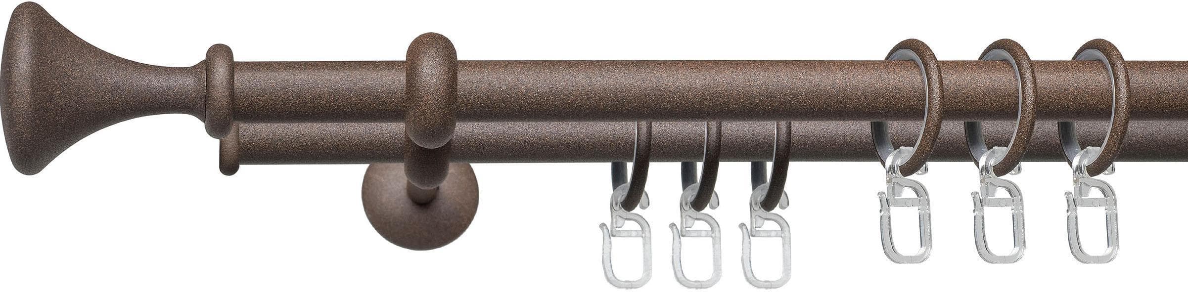 Gardinenstange LIEDECO Esp Kegel Rost 16 mm 2-läufig