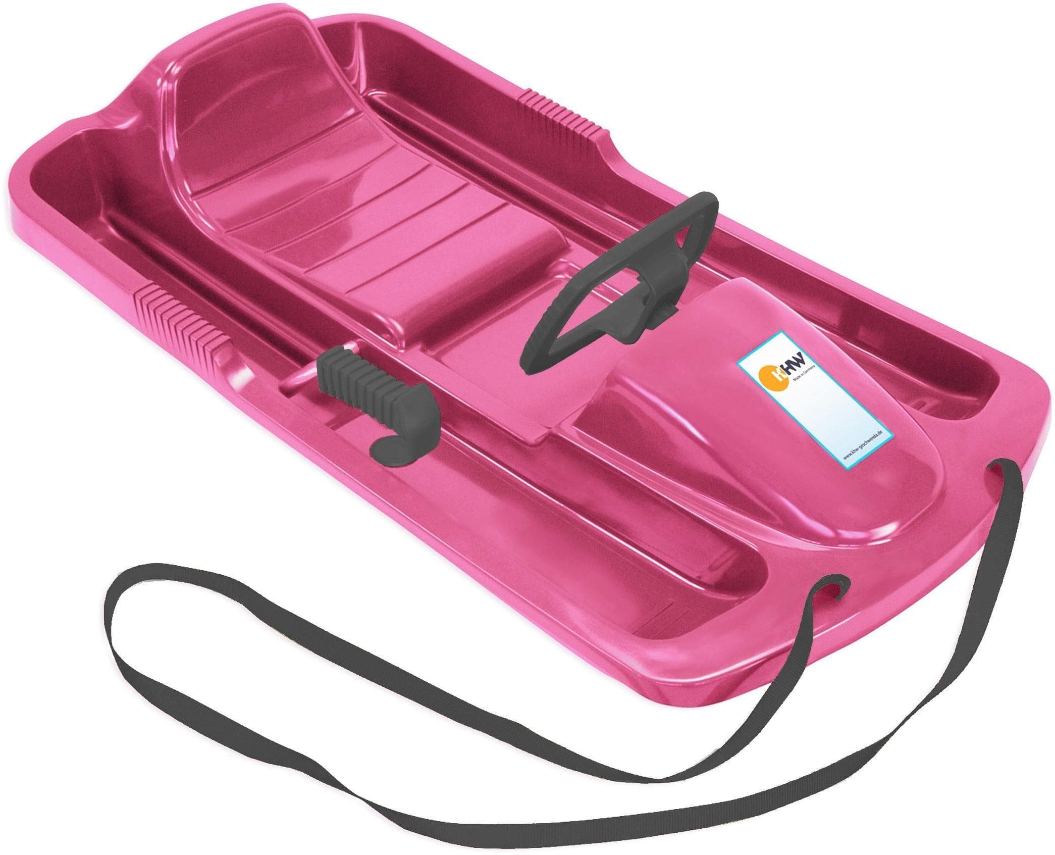 KHW Snow Fox Lenkbob Schlitten Pink