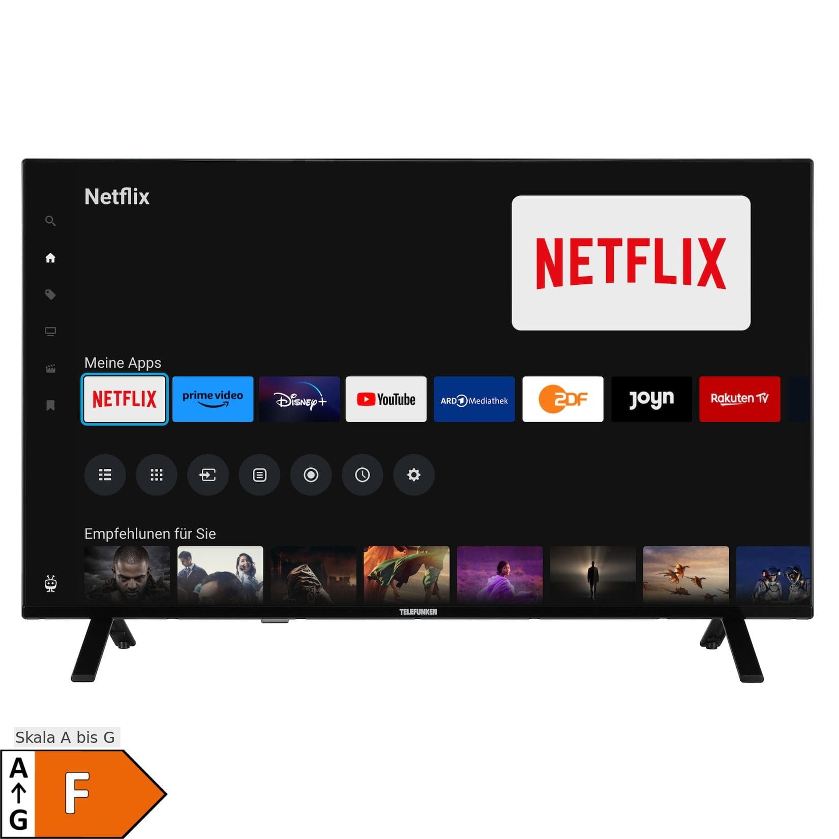 Telefunken XU43TO750S 43 Zoll 4K UHD Smart TV