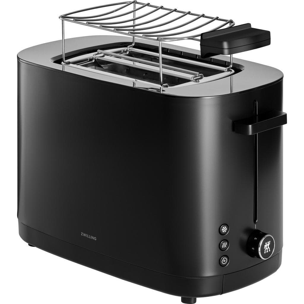 Zwilling Toaster Enfinigy Schwarz Metall Auftaufunktion Aufwärmfunktion Bagel-Funktion