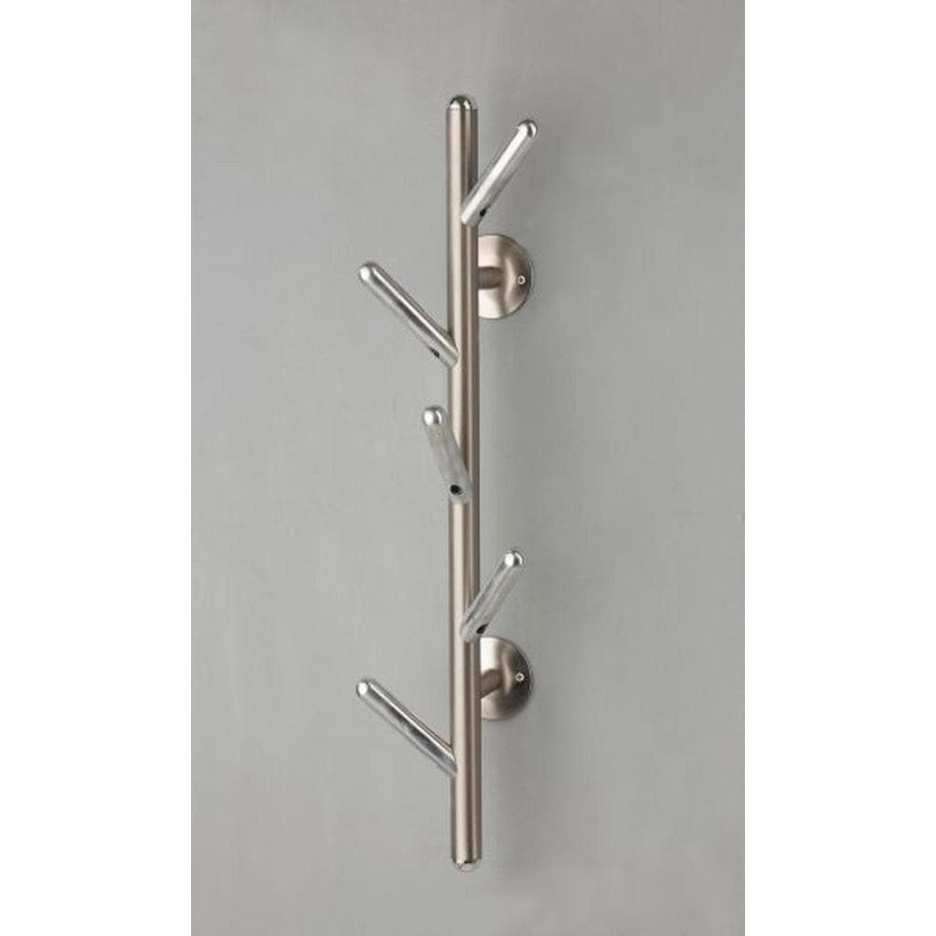 Wandgarderobe Alu Edelstahl Metall 12x63x16 cm Garderobe