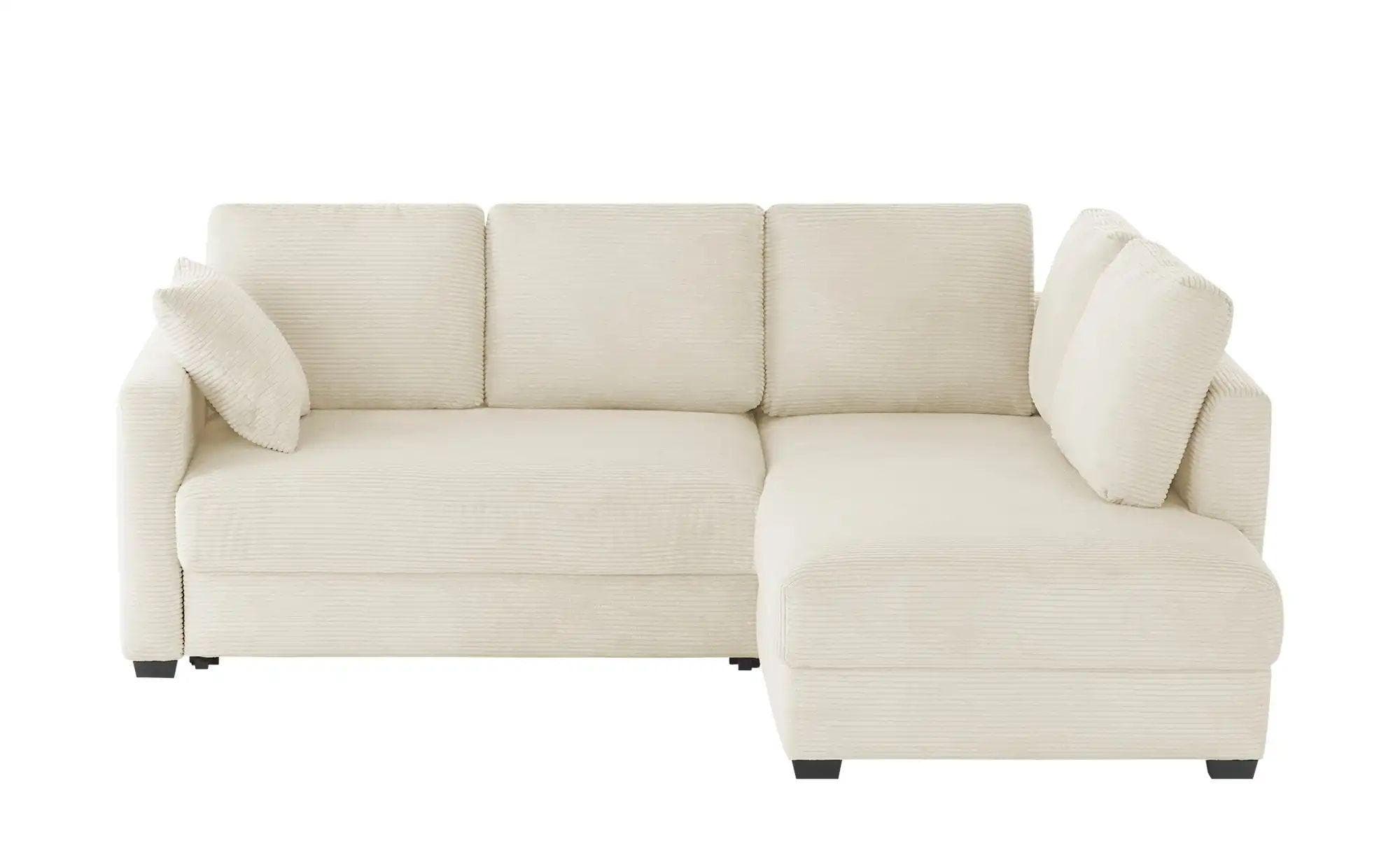 bobb Ecksofa mit Boxspringpolsterung Lisa de Luxe Creme