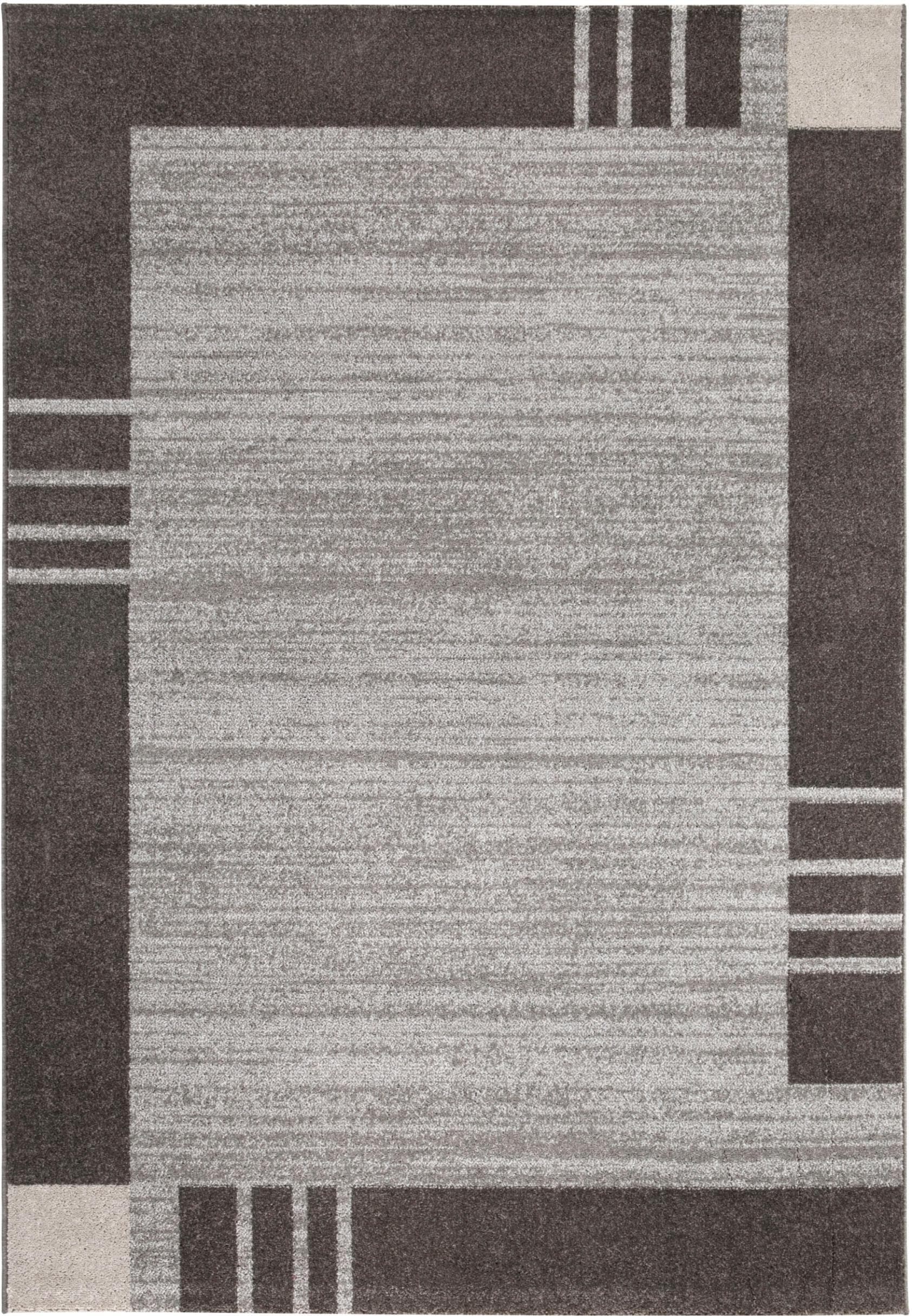 ANDIAMO Teppich Sant Jordi Braun Schlamm Modernes Design mit Bordüre