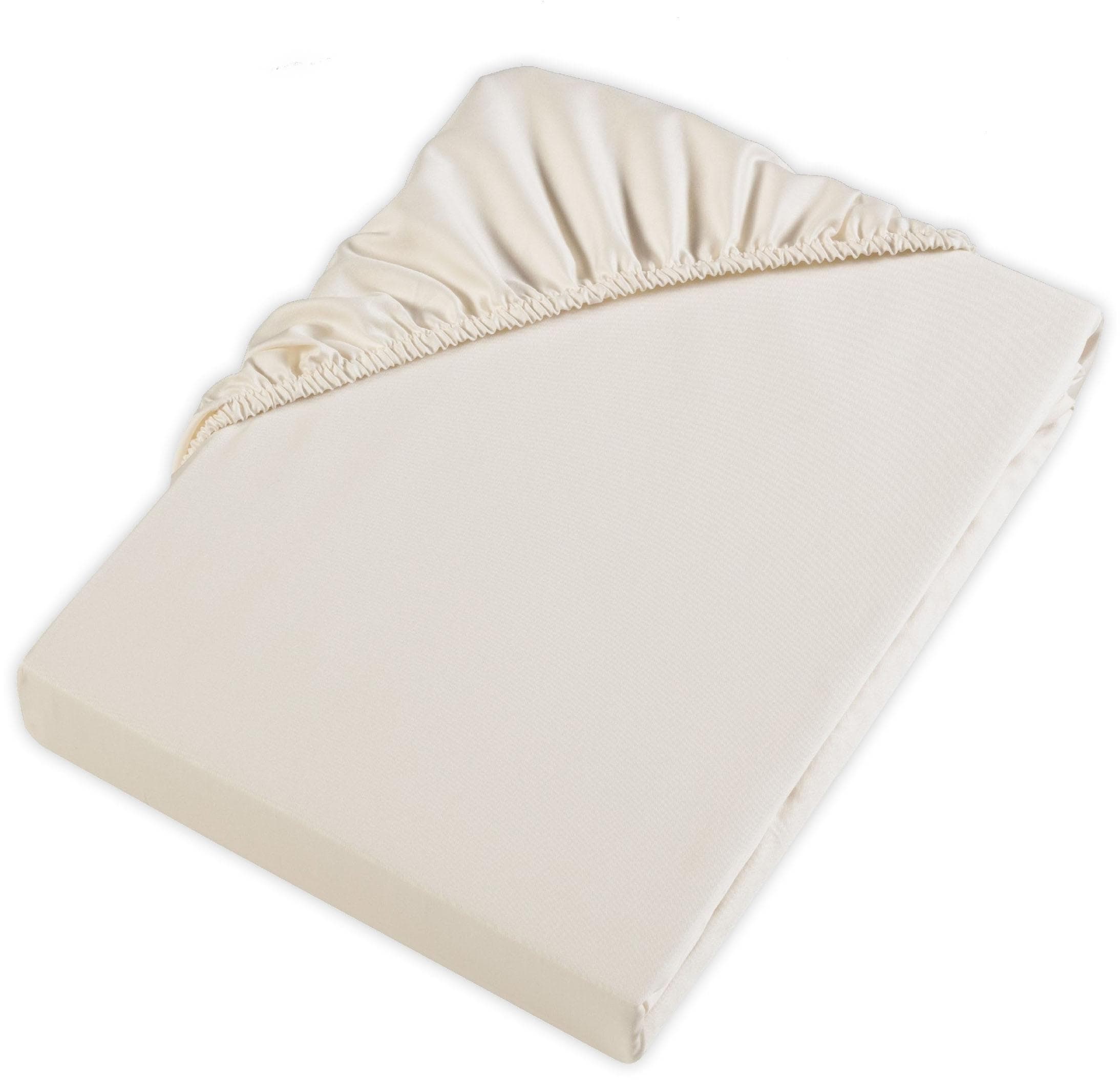 Möve Spannbettlaken Collection Beige Satin Bettlaken