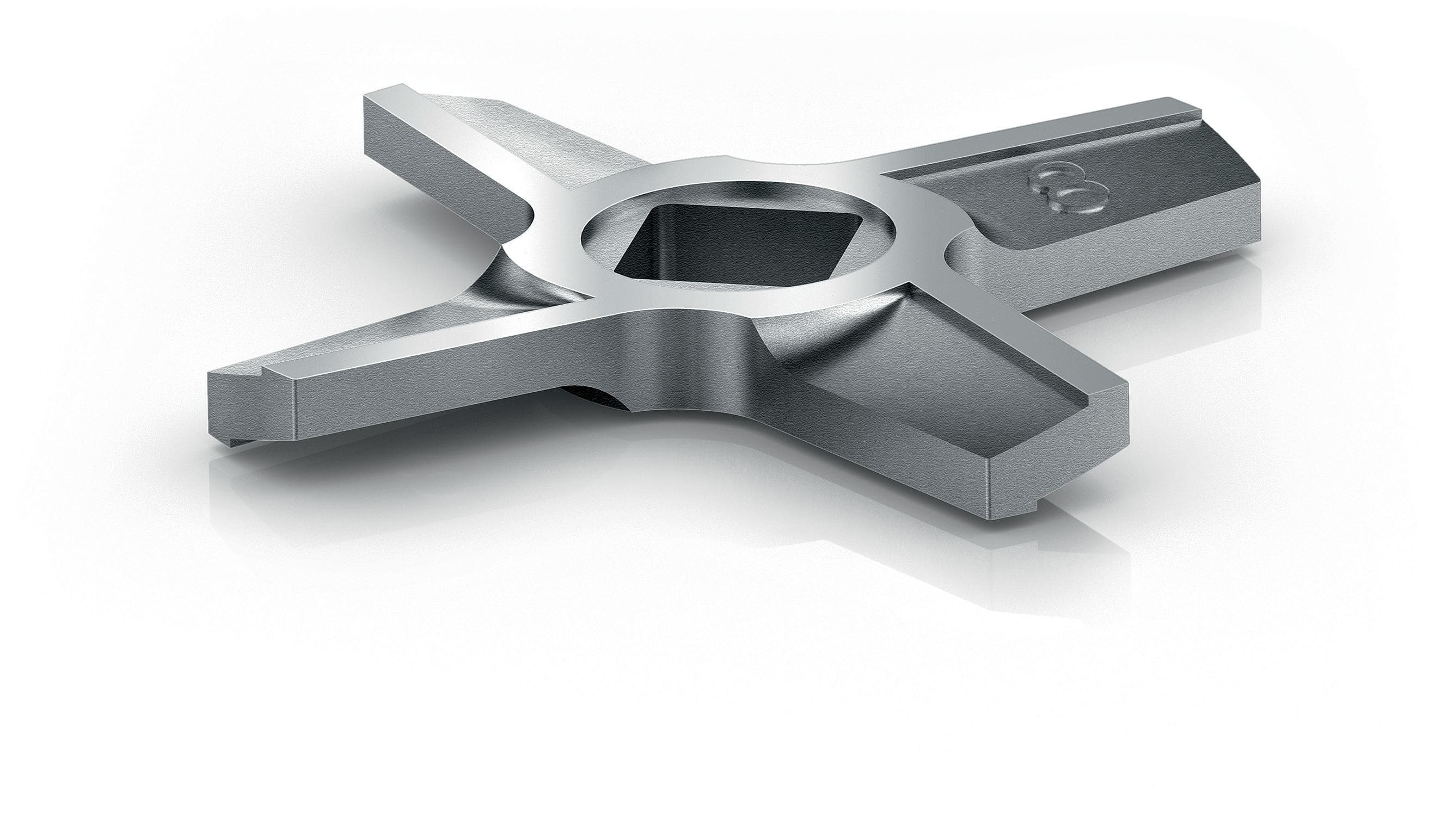 BOSCH Schneidmesser MWZS608K Zubehör für Fleischwolf Serie 6, 2 Schneiden, Silber