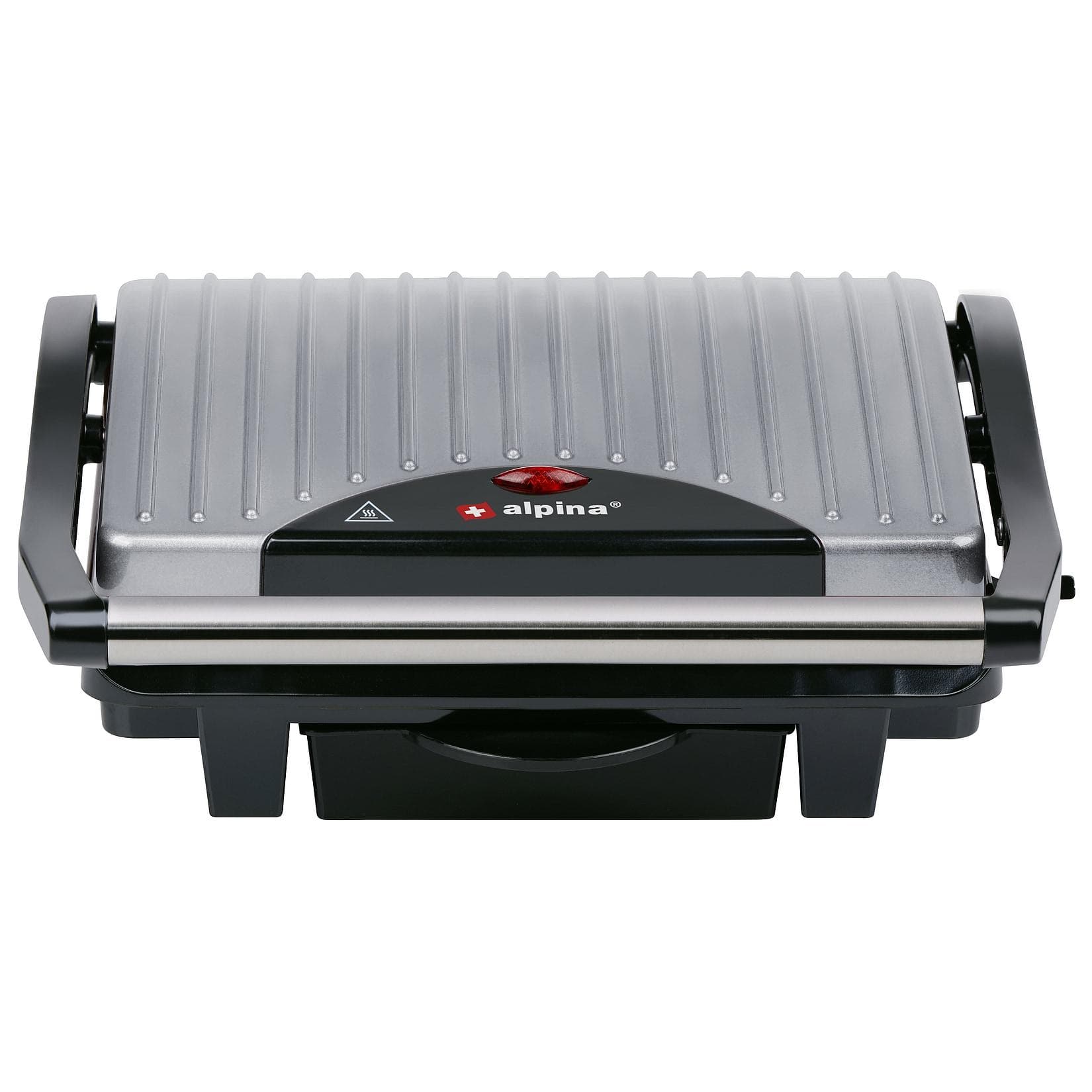 ALPINA Kontaktgrill 230V 1000W Silber