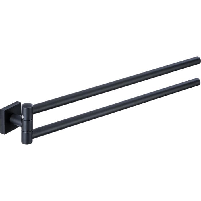 Bravat Quaruna Handtuchhalter 2-armig Schwarz Matt