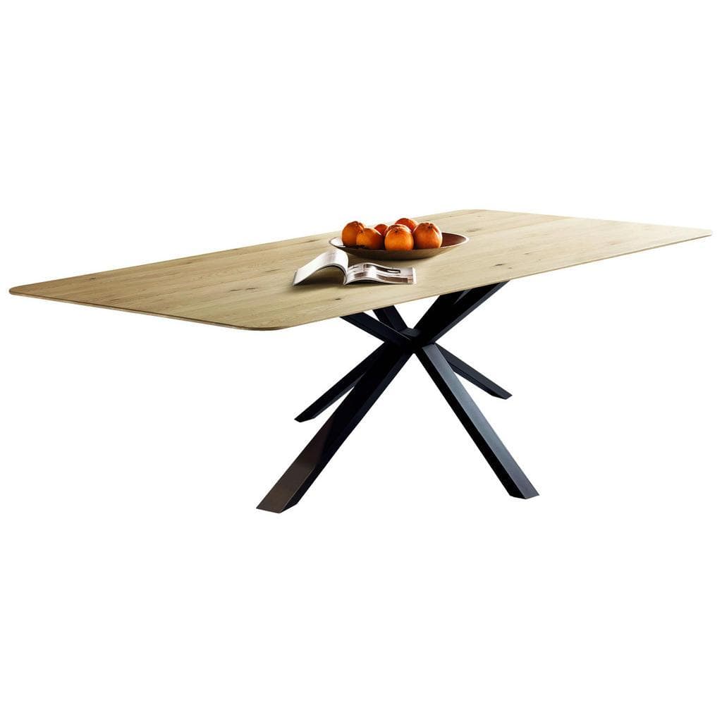 Linea Natura Esstisch Schwarz Eiche Massiv