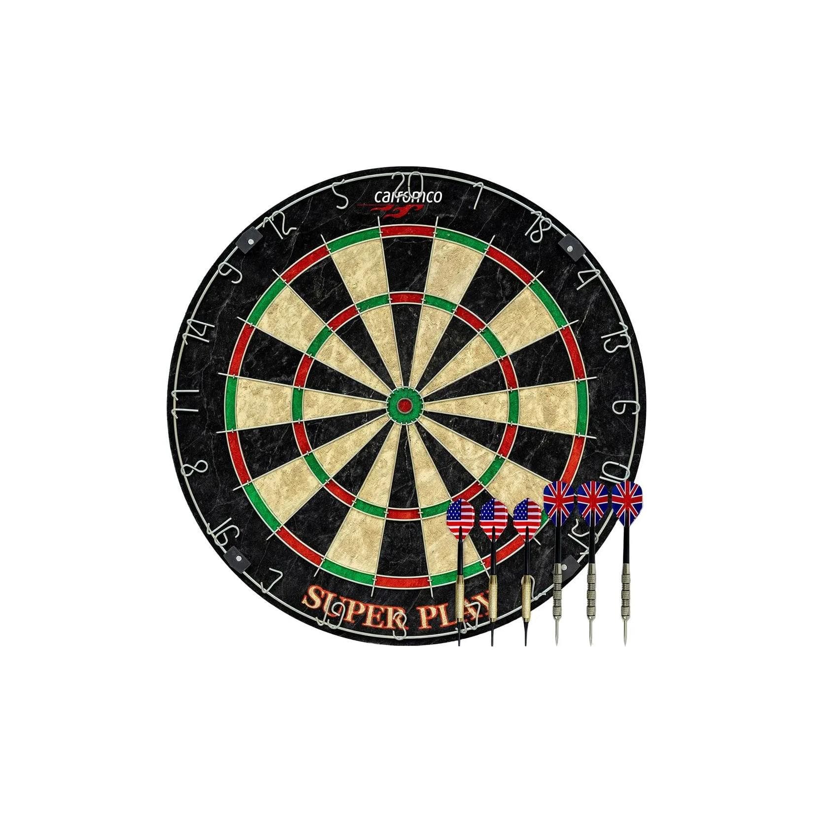 CARROMCO Steeldartboard Superplay Bristle Sisal