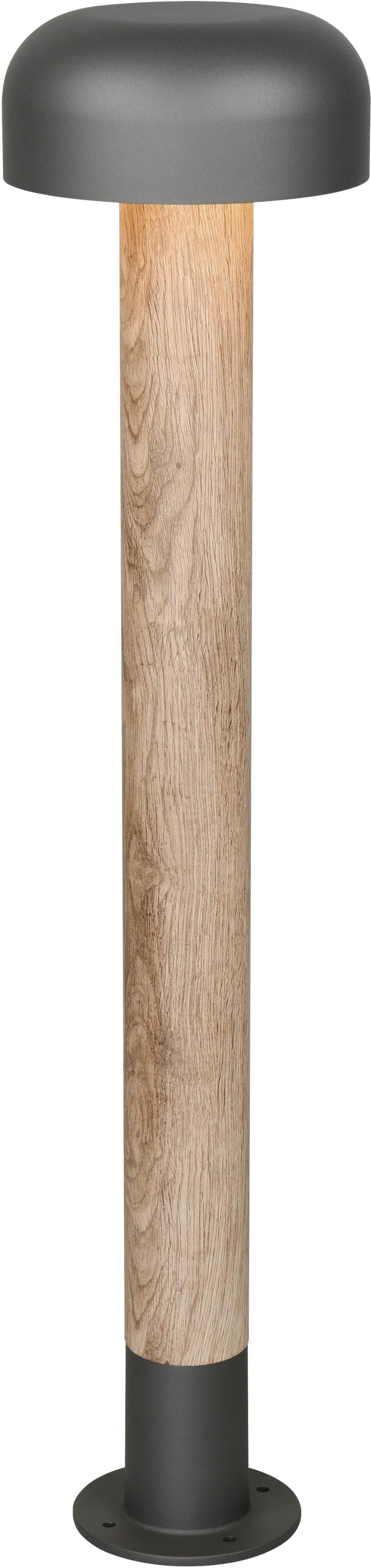Trio Wegeleuchte FRASER Holzoptik 85 cm Aluminium IP54