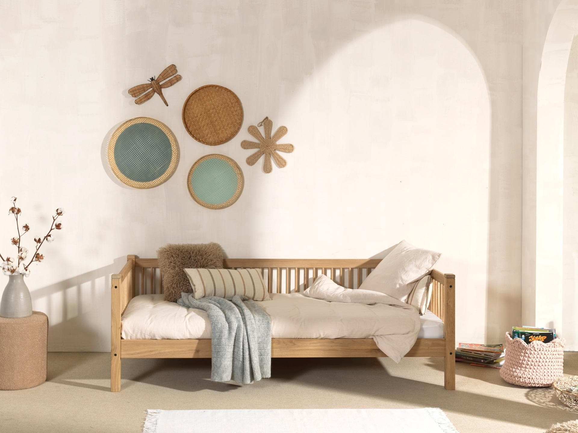 Home Affaire Einzelbett Eiche Geölt - Modernes Design mit Bettschublade