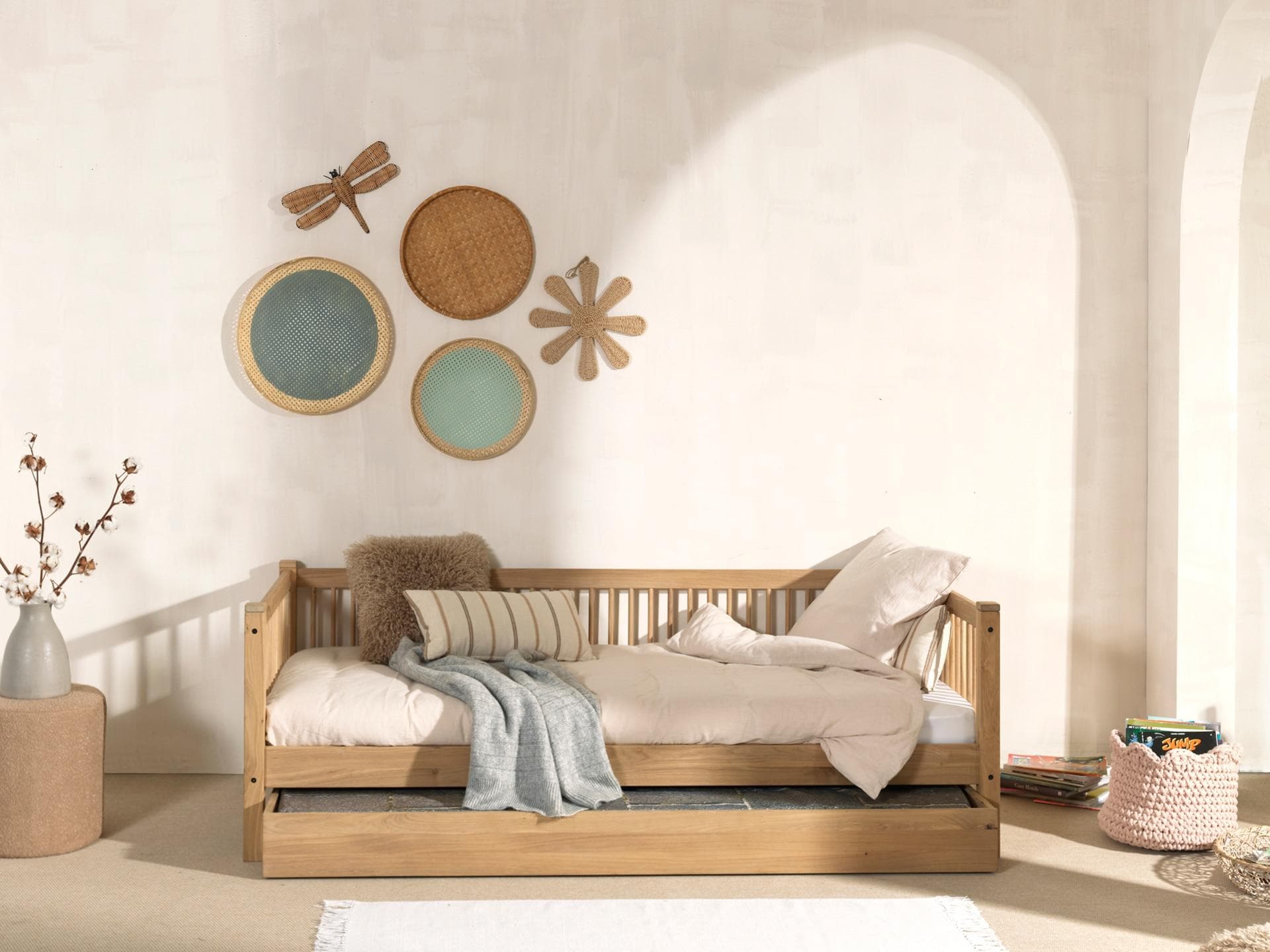 Home Affaire Einzelbett aus Eiche - Modernes Design mit Stauraum