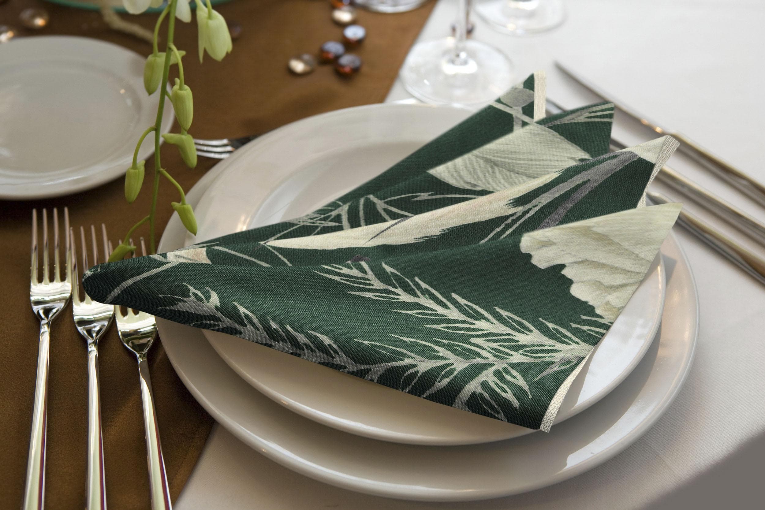 Stoffserviette ADAM Eden 4er-Set Bio-Baumwolle Exotisches Design