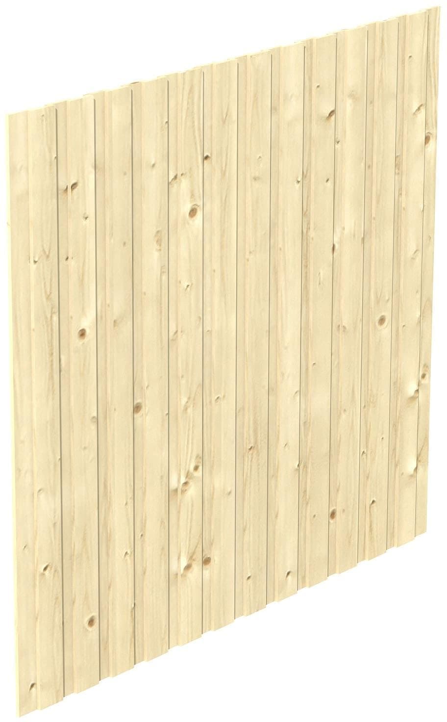 Carport-Seitenwand SKANHOLZ Natur Holzwerkstoff Gartenhaus-Seitenwände