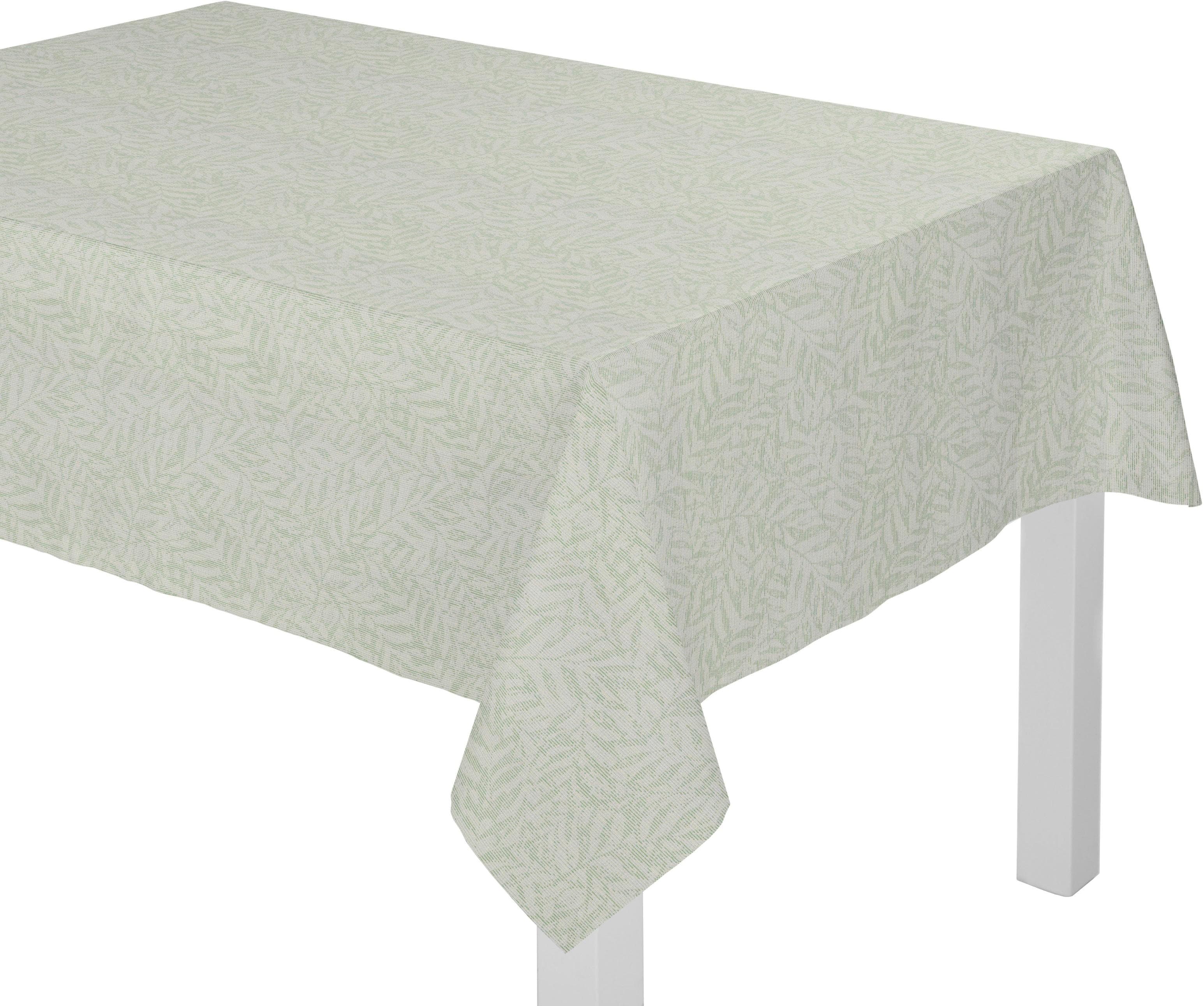 Tischdecke WIRTH "Gospic" Grün 190x130 cm Polyester-Baumwolle