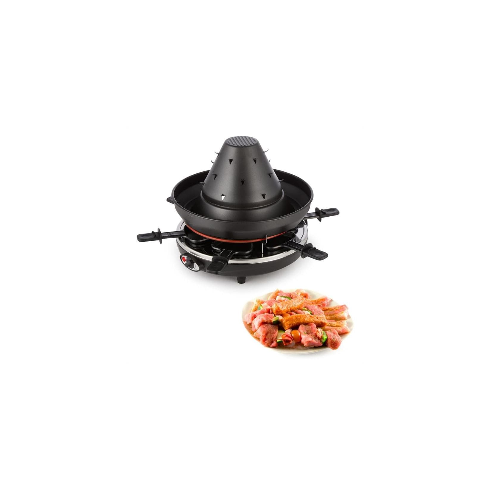 Taste Volcano Tartarengrill Raclettegrill 1500 W 6 Personen Schwarz