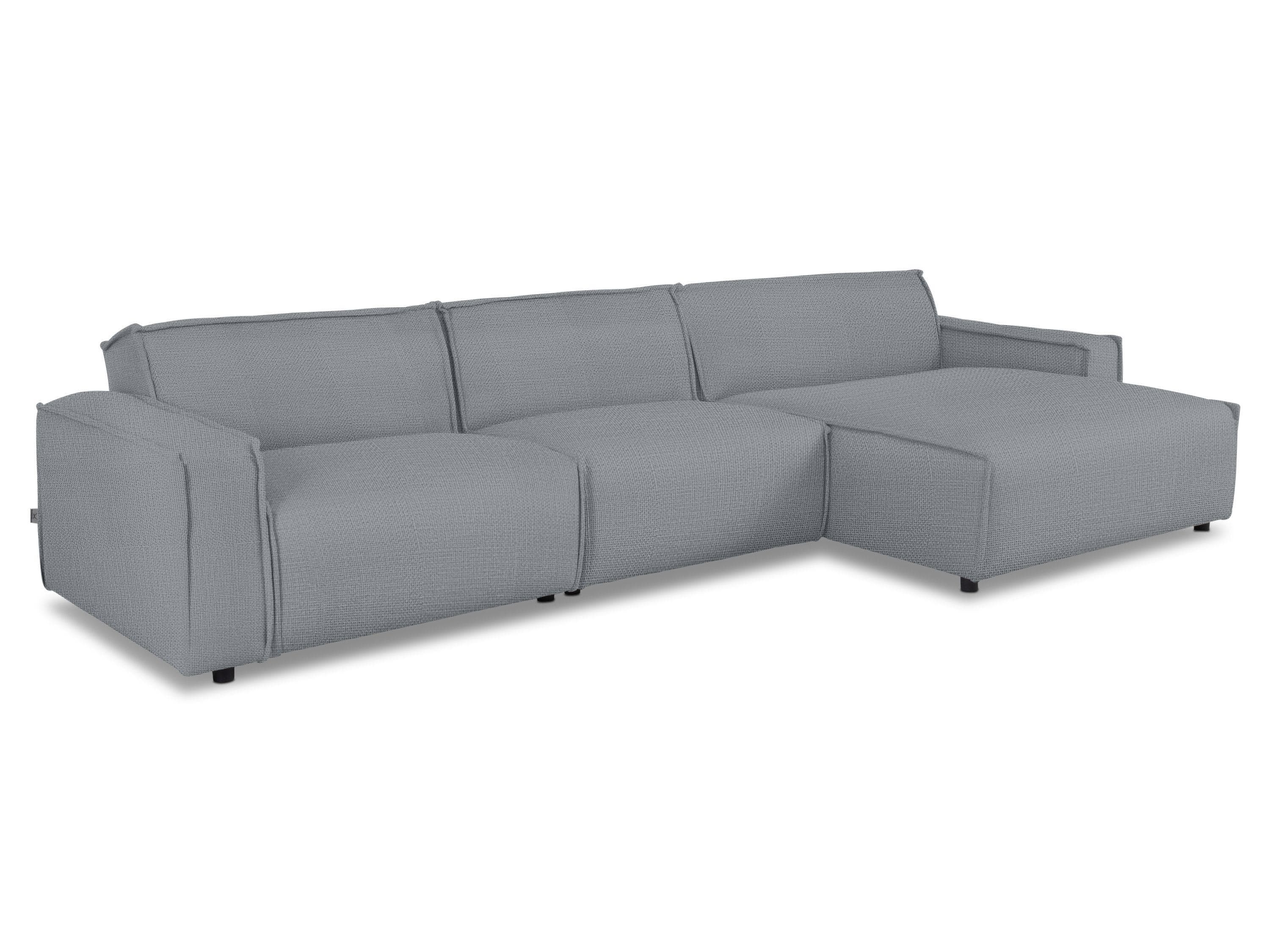 Graue Polsterecke mit Eckfunktion