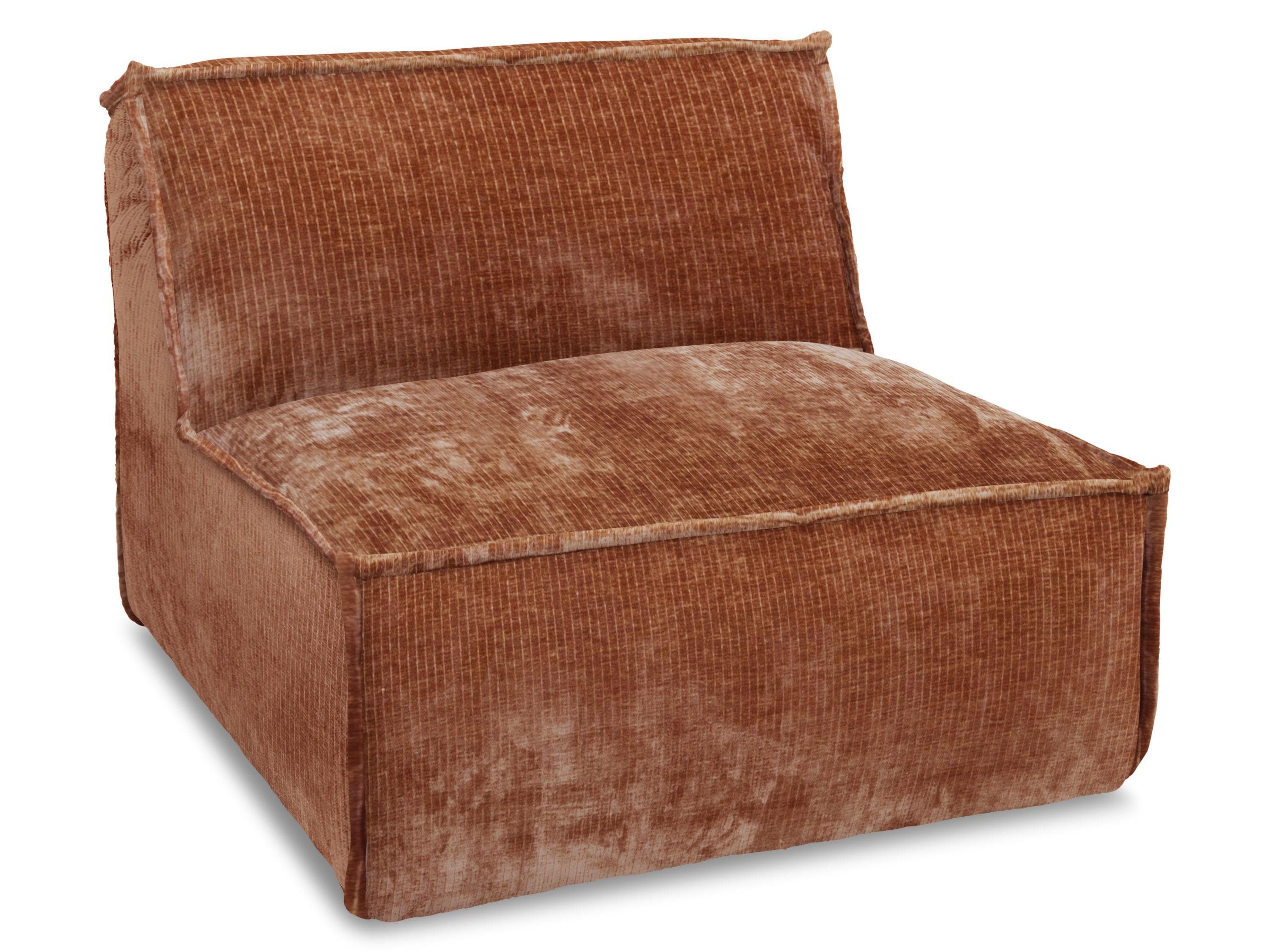 Gemütliche Polsterecke mit Sitzfunktion in Kupferoptik