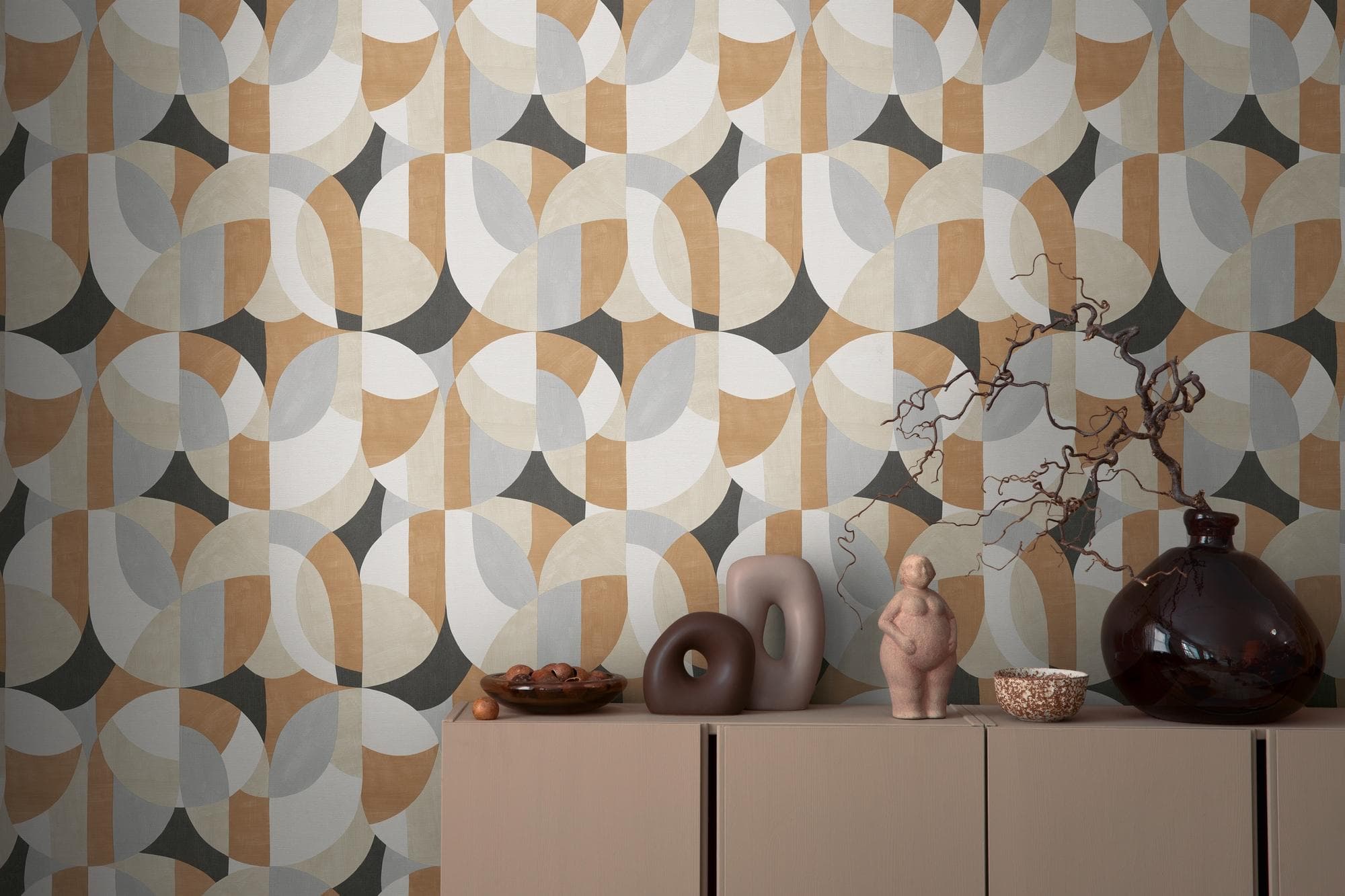 A.S. Création Vliestapete French Affair Grafik Weiß Beige Schwarz
