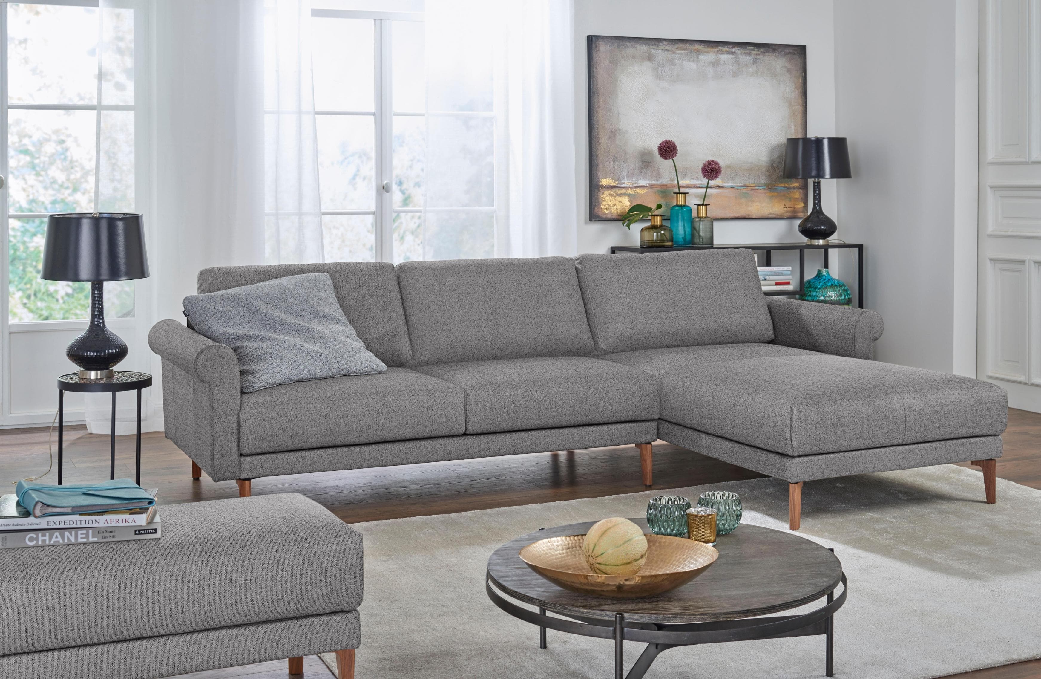 Creation BY ROLF BENZ Ecksofa CR.450 Chenille COCO Grau
