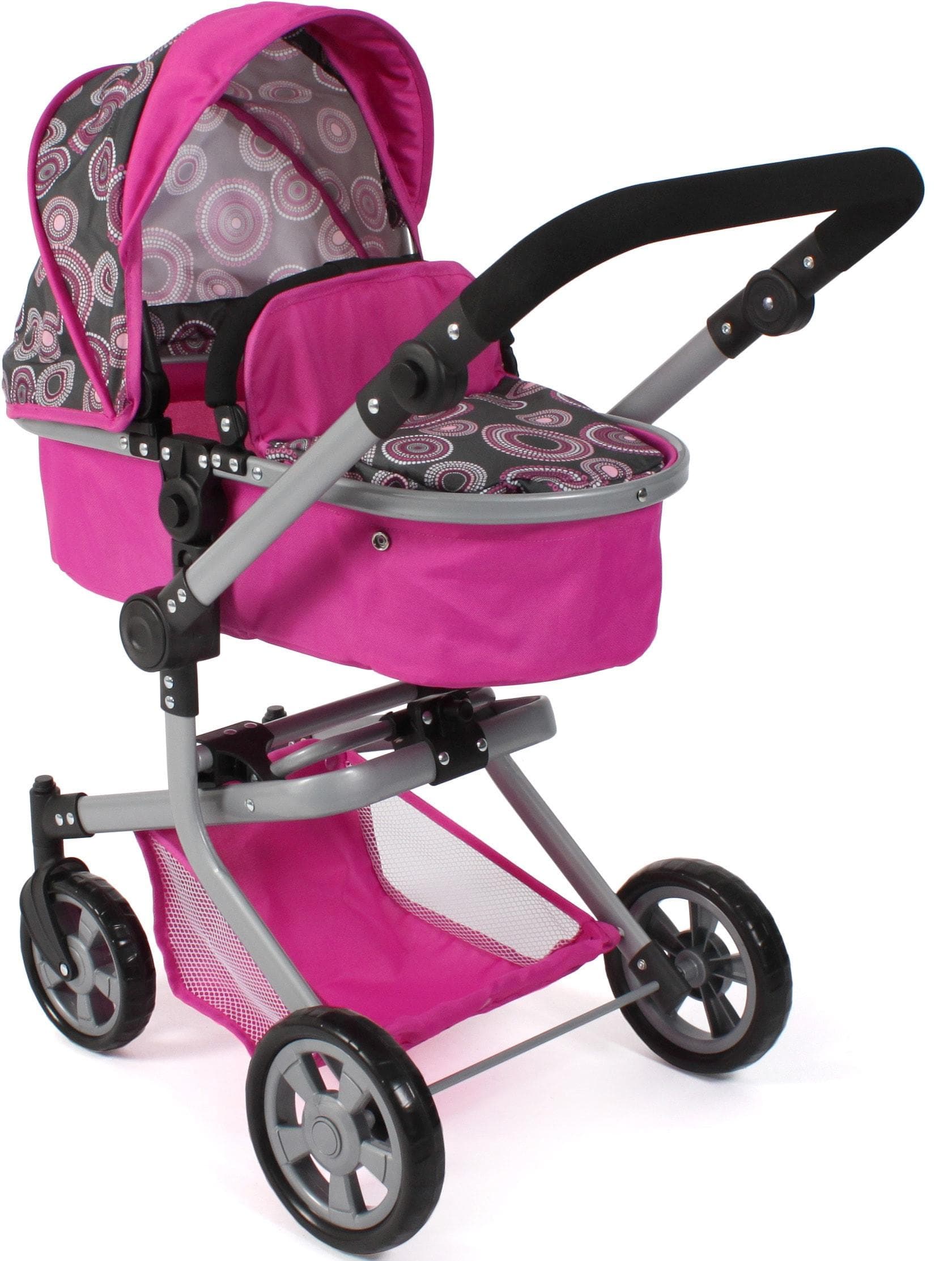 Bayer Chic 2000 Kombi-Puppenwagen "Mika" Rosa