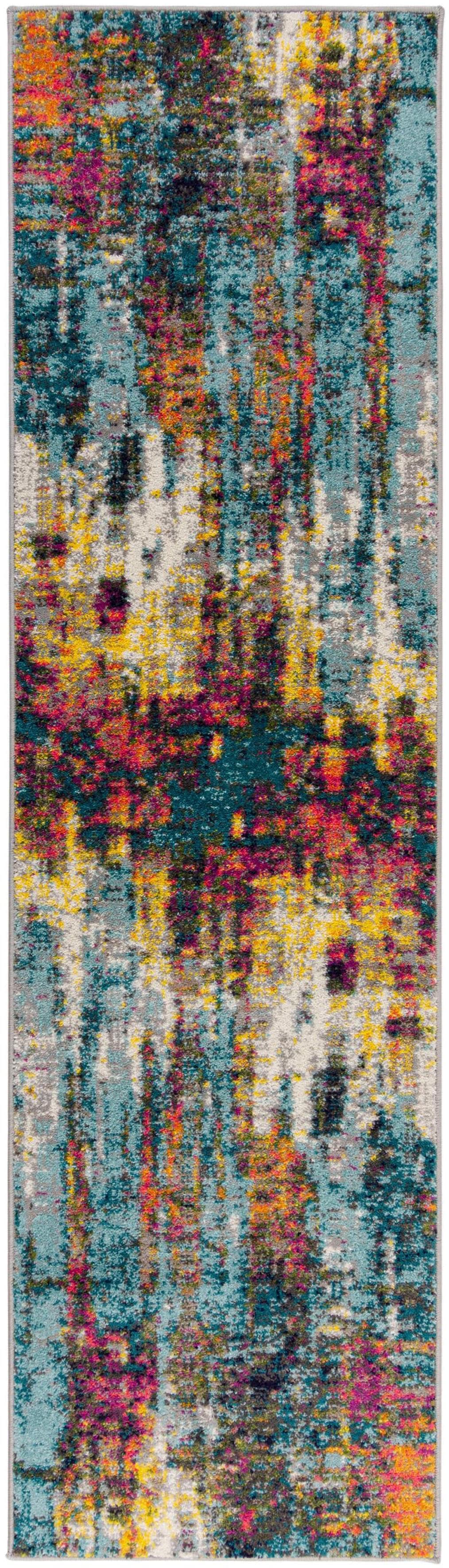 Vintage-Design-Teppichläufer in bunten Farben