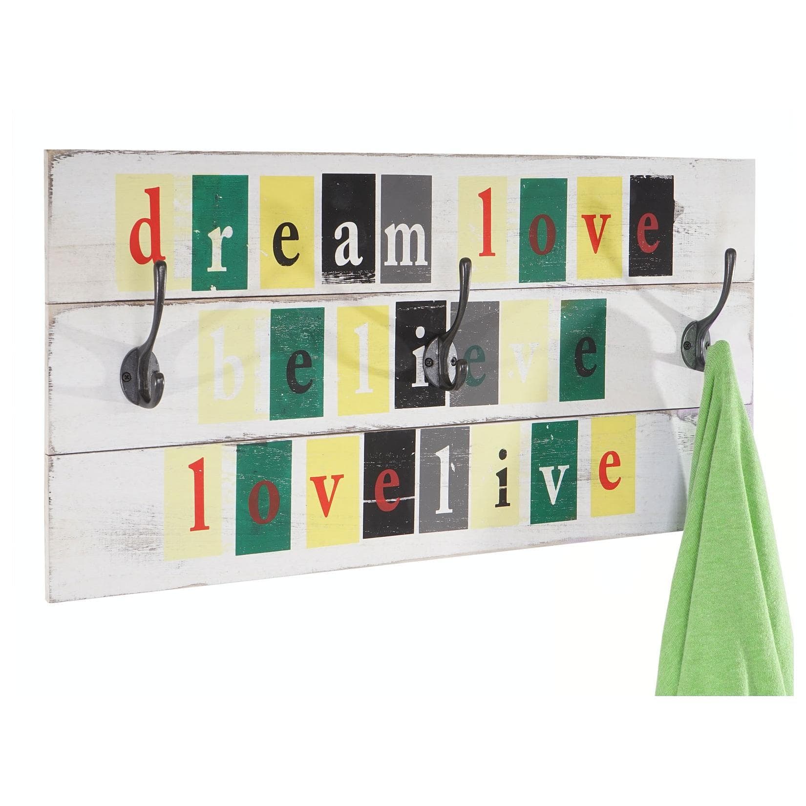 Wandgarderobe Believe Garderobe Garderobenpaneel Shabby-Look Vintage