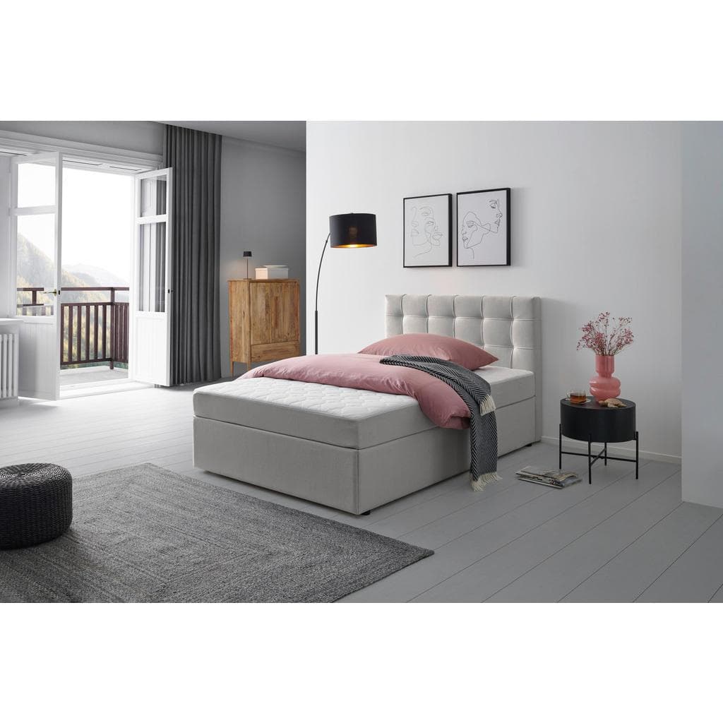 Mid.you Boxbett Grau 7-Zonen-Matratze