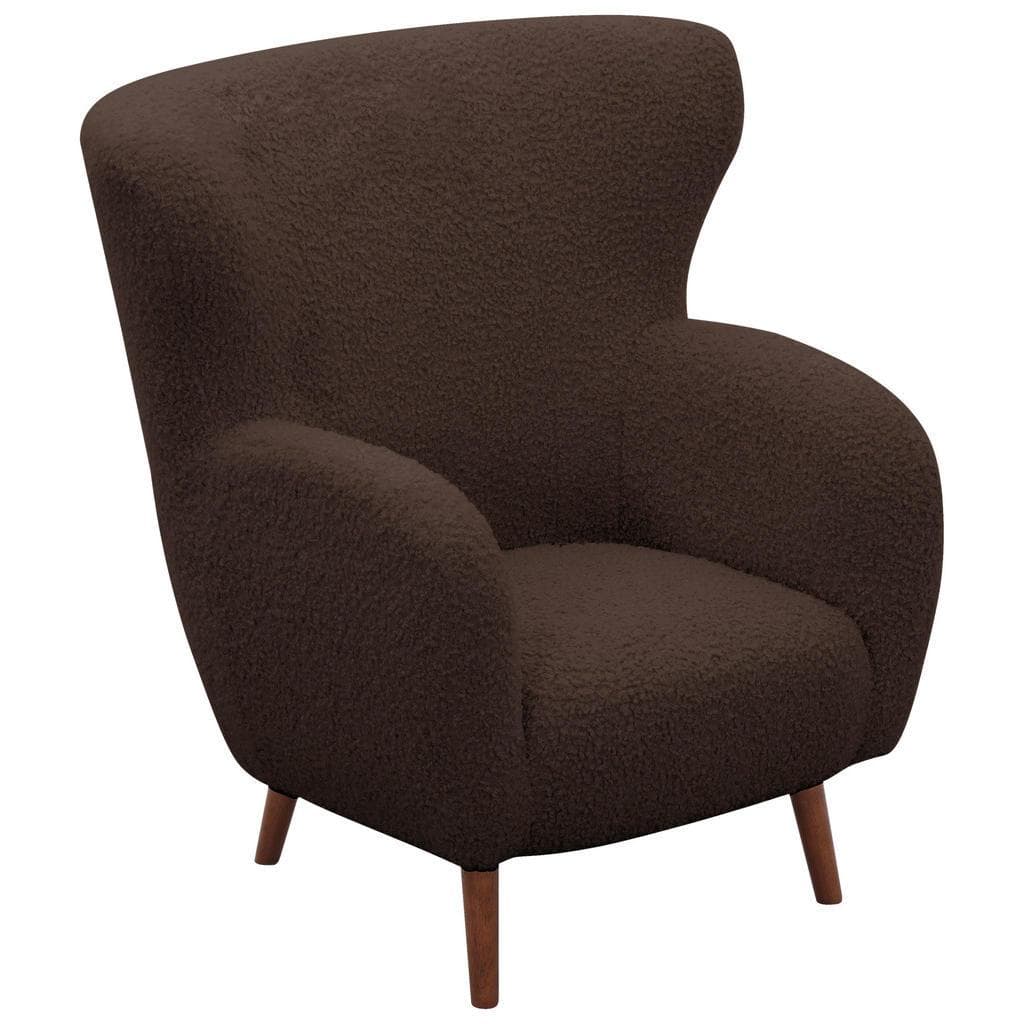 Livetastic Sessel Braun Holz Metall Textil Pappel Kautschukholz Massiv Sperrholz