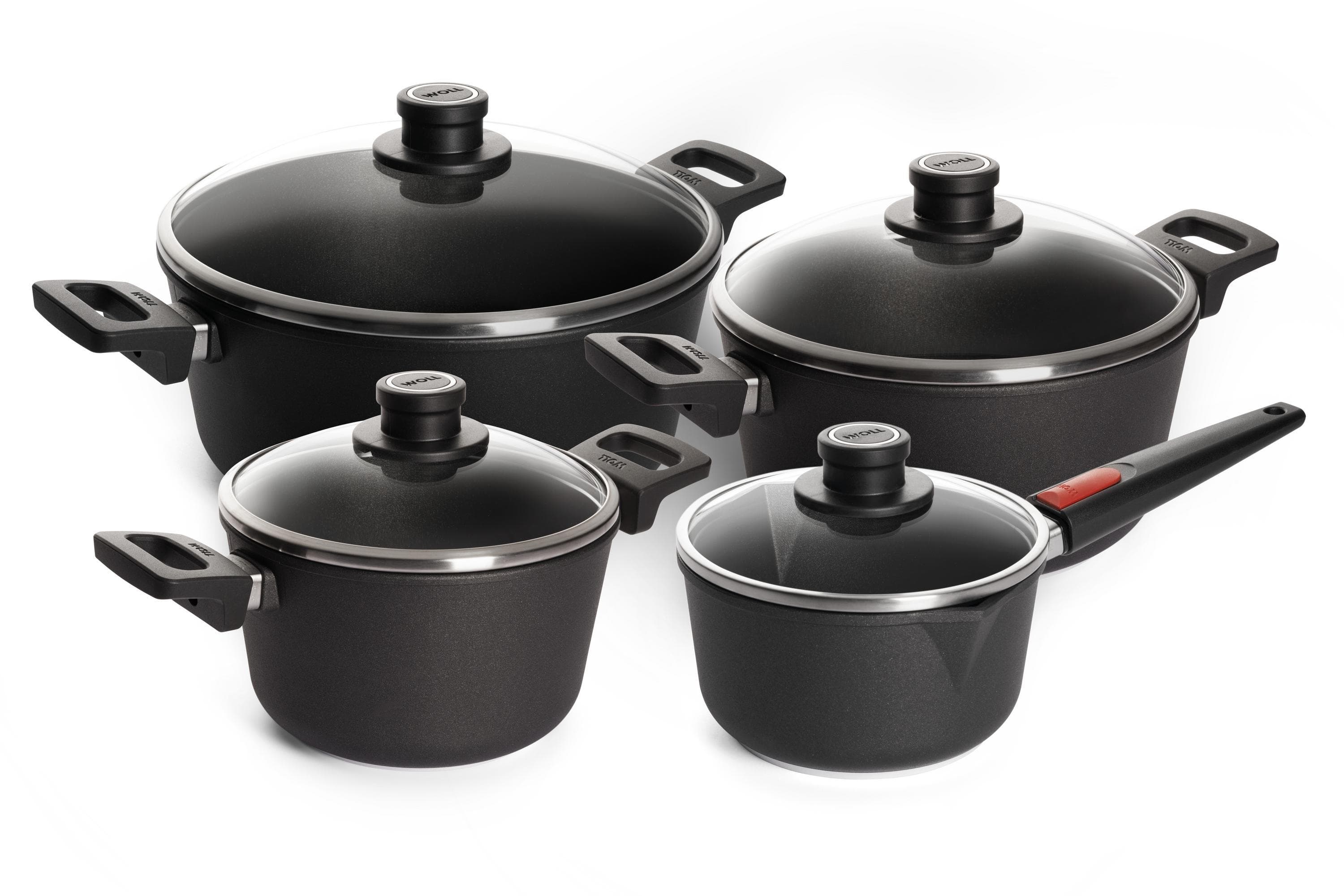 WOLL Topf-Set Titanium NOWO 8-tlg. Aluminium-Handguss Antihaftbeschichtung