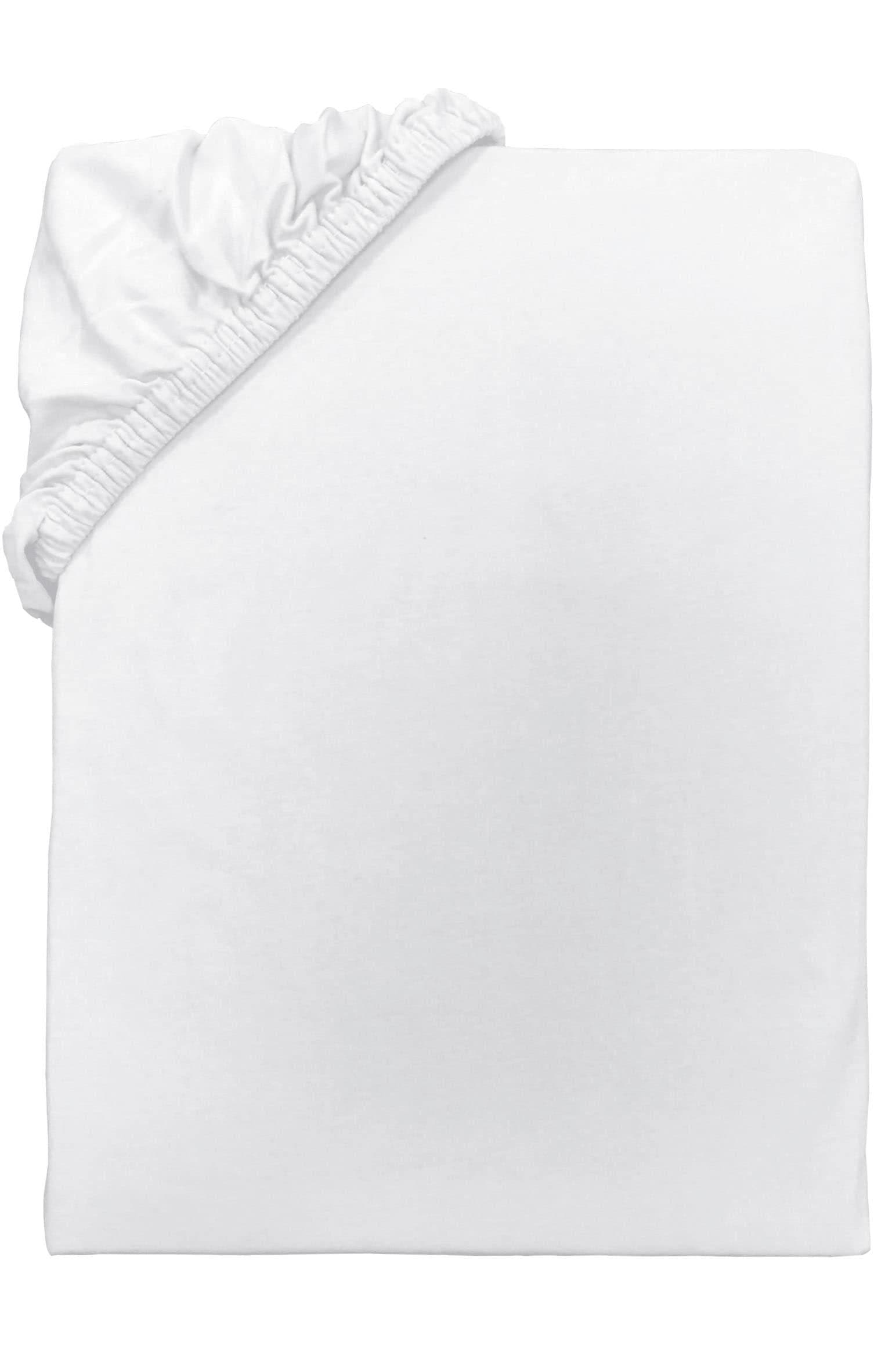 TOM TAILOR HOME Spannbettlaken Weiß Jersey 100% Baumwolle